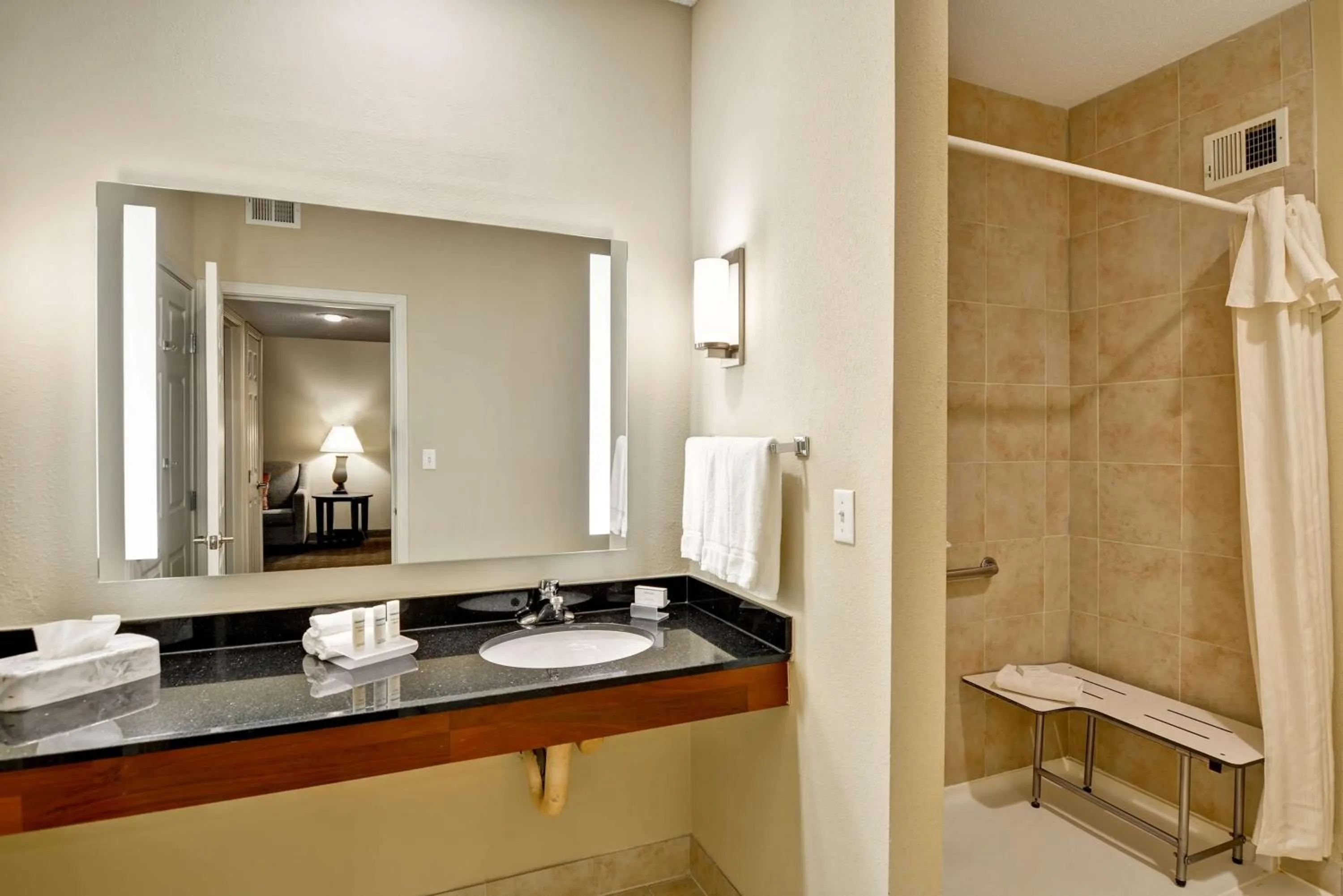 Bathroom in Homewood Suites by Hilton Kansas City/Overland Park