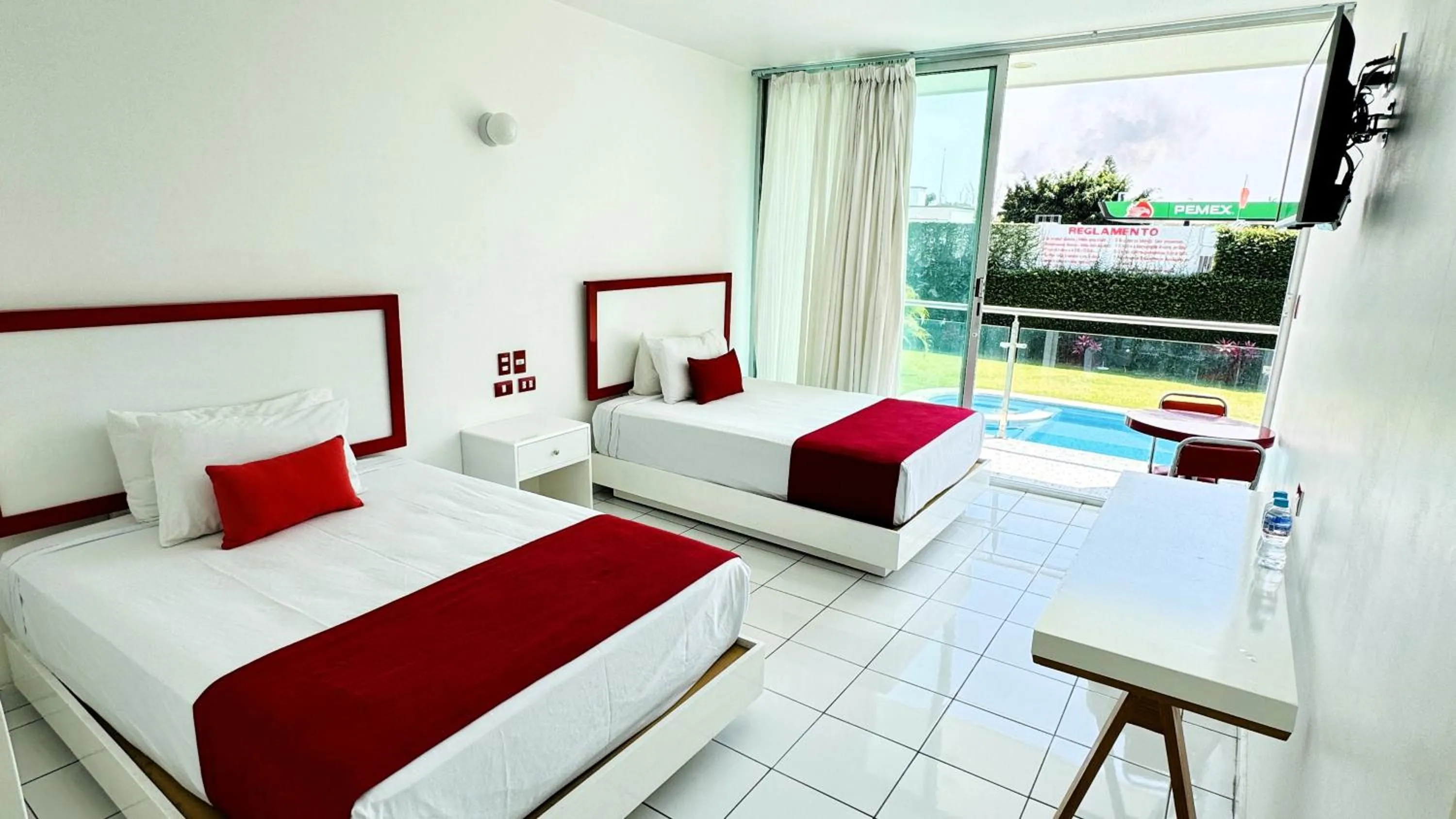 Deluxe Queen Room with Two Queen Beds in Hotel Palmas Cocoyoc