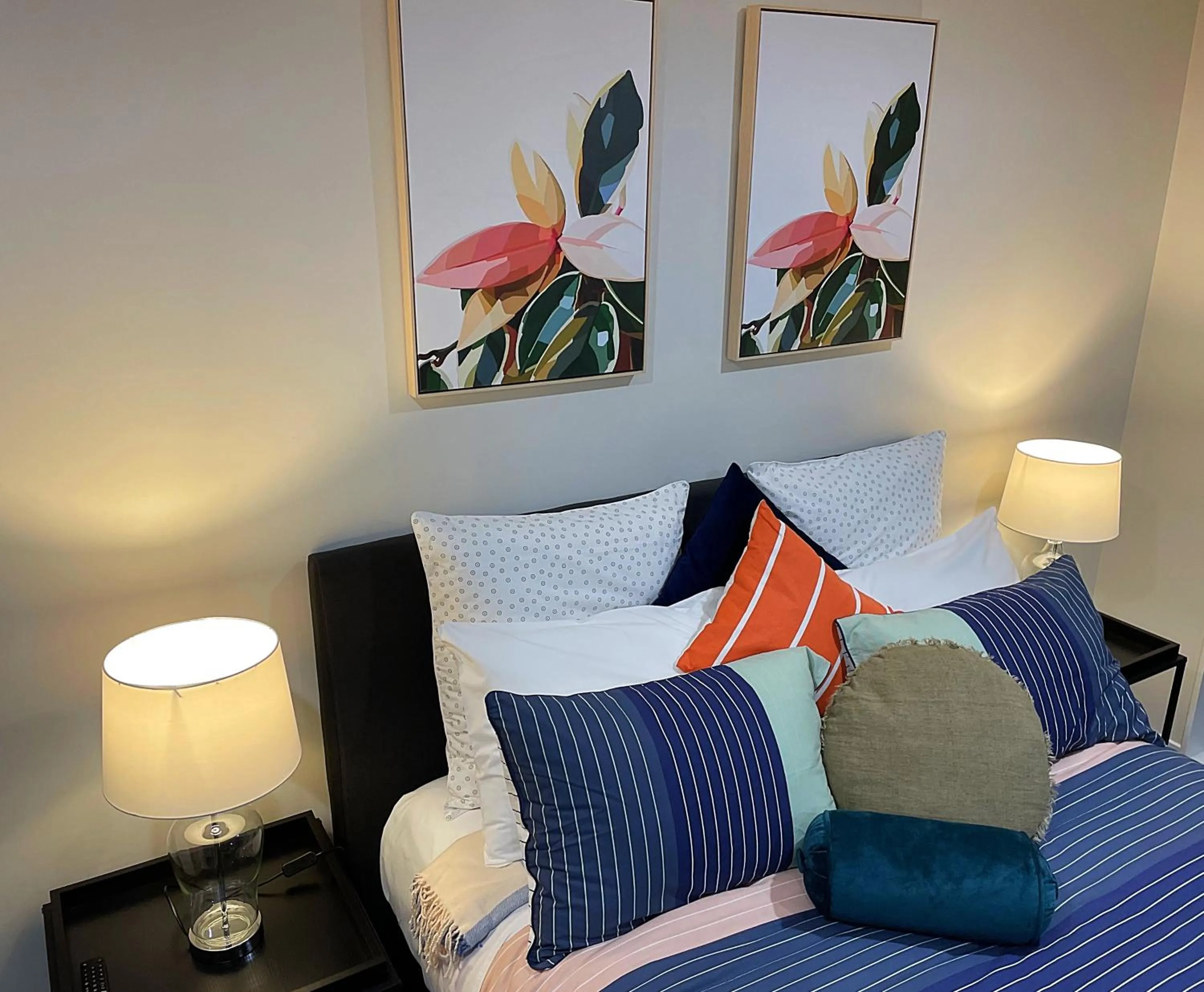 Bed in Flat Bush Holiday Accommodation