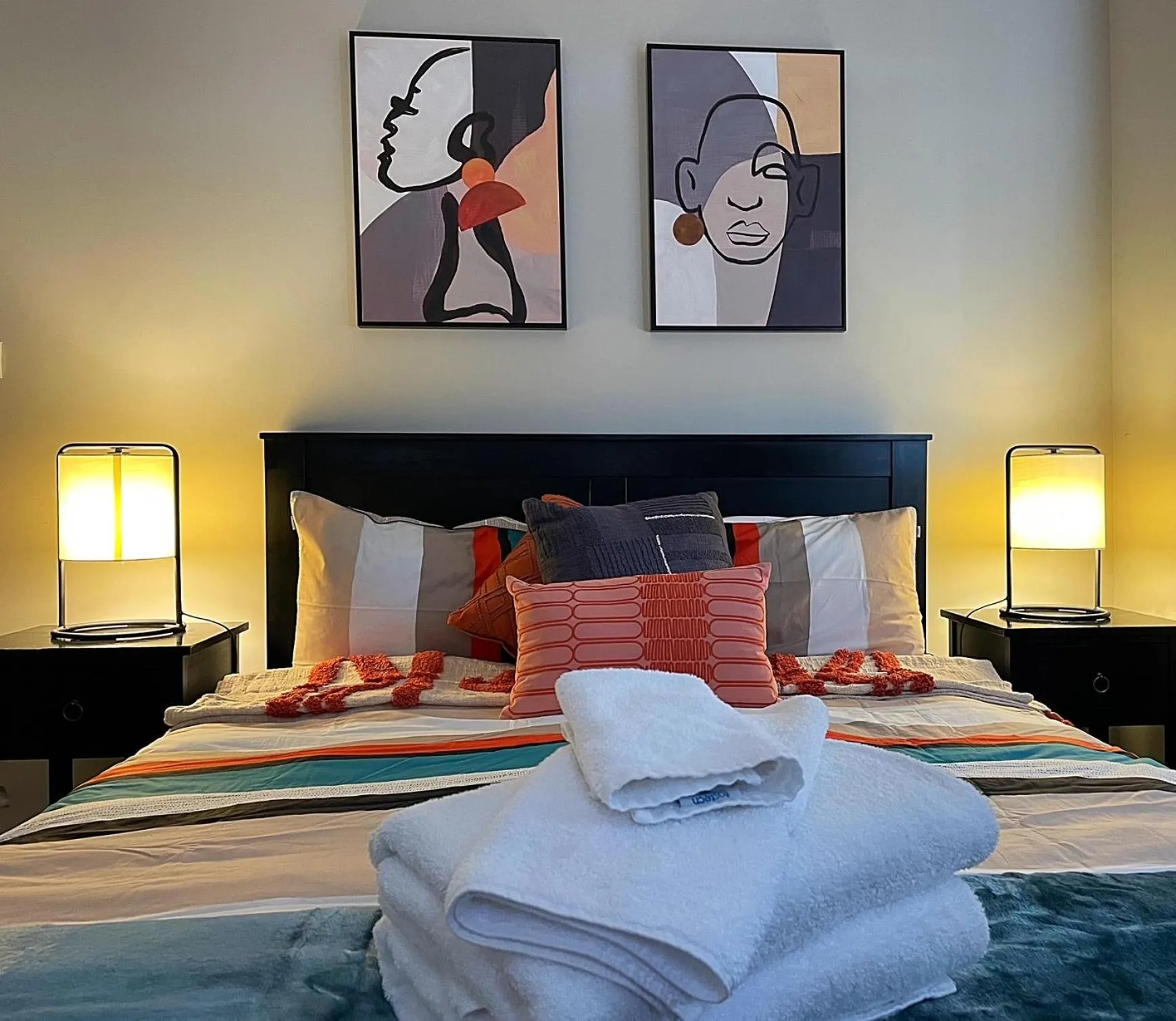 Bed in Flat Bush Holiday Accommodation