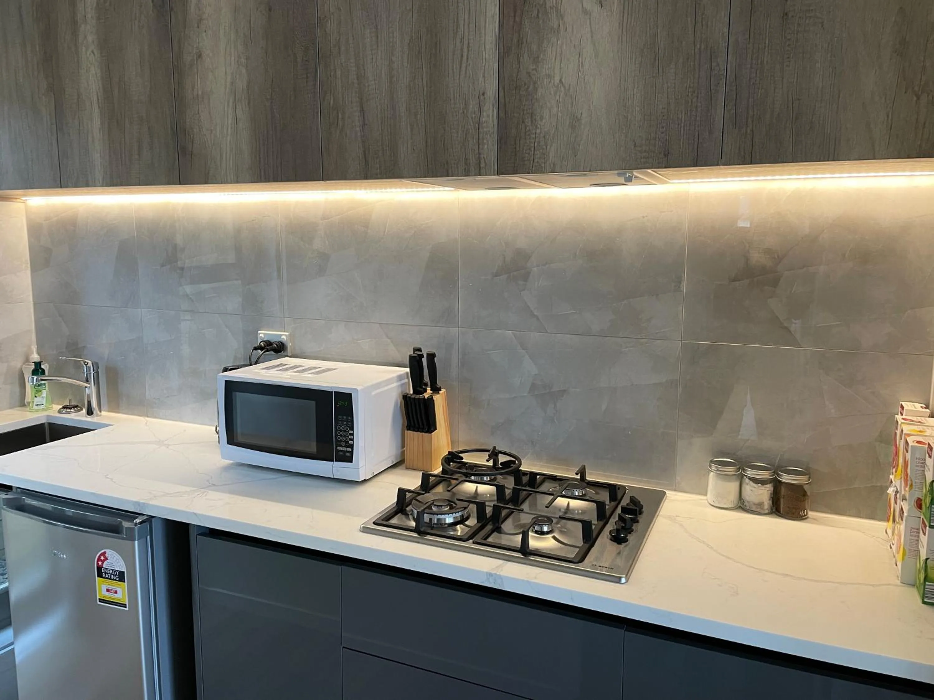 Kitchen or kitchenette in Flat Bush Holiday Accommodation