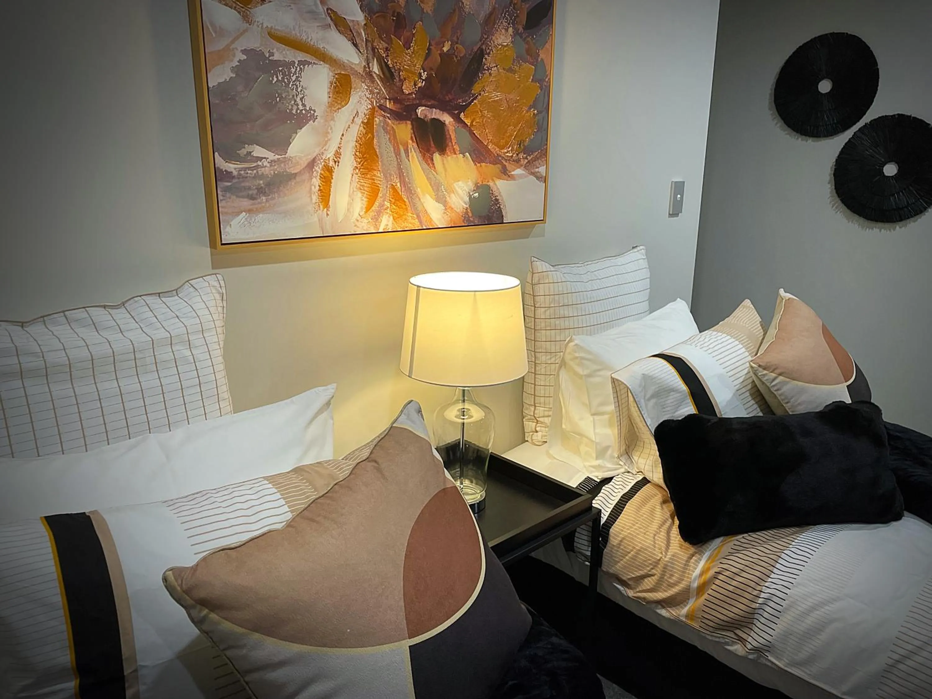 Bed in Flat Bush Holiday Accommodation