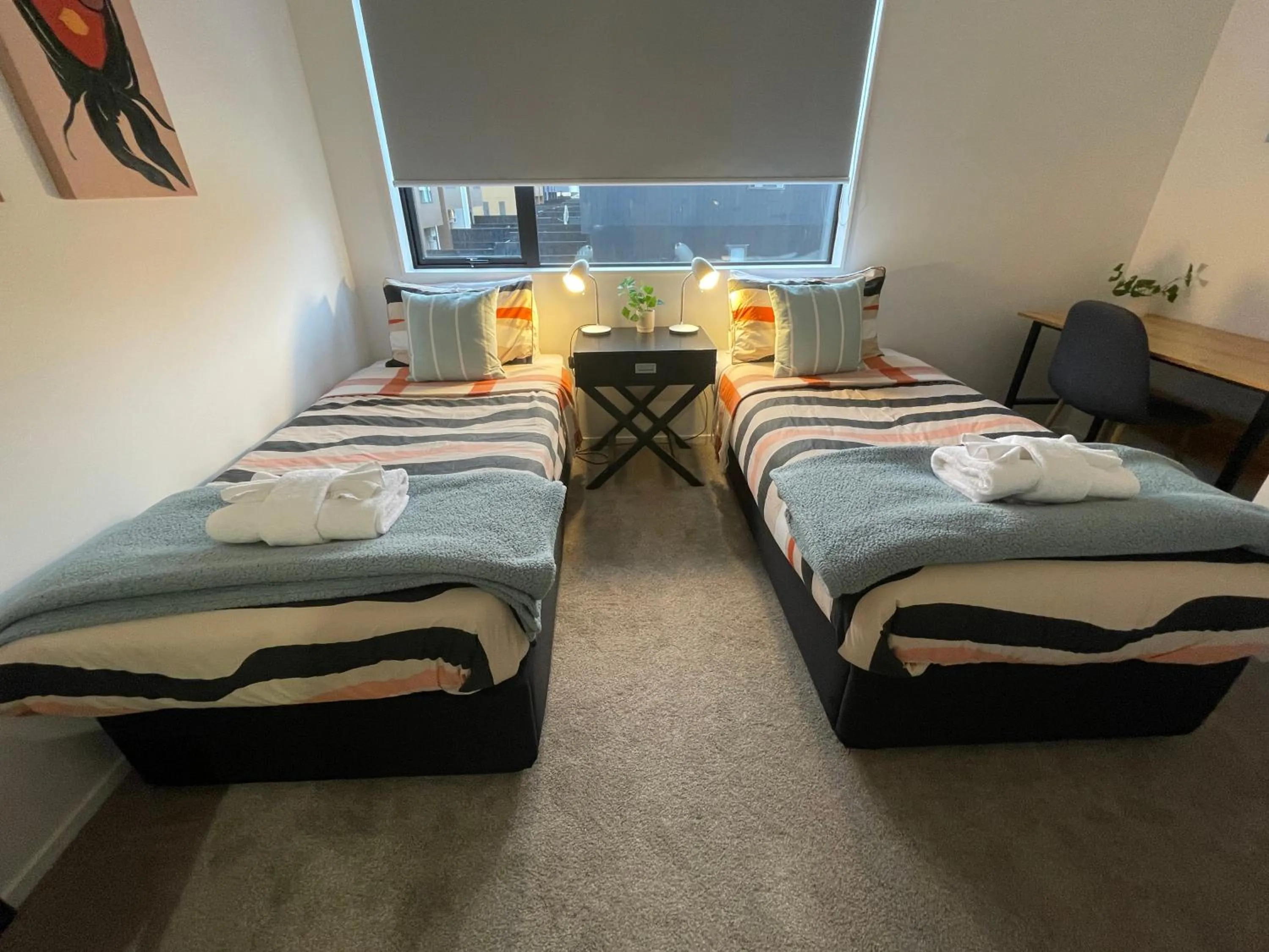 Bed in Flat Bush Holiday Accommodation