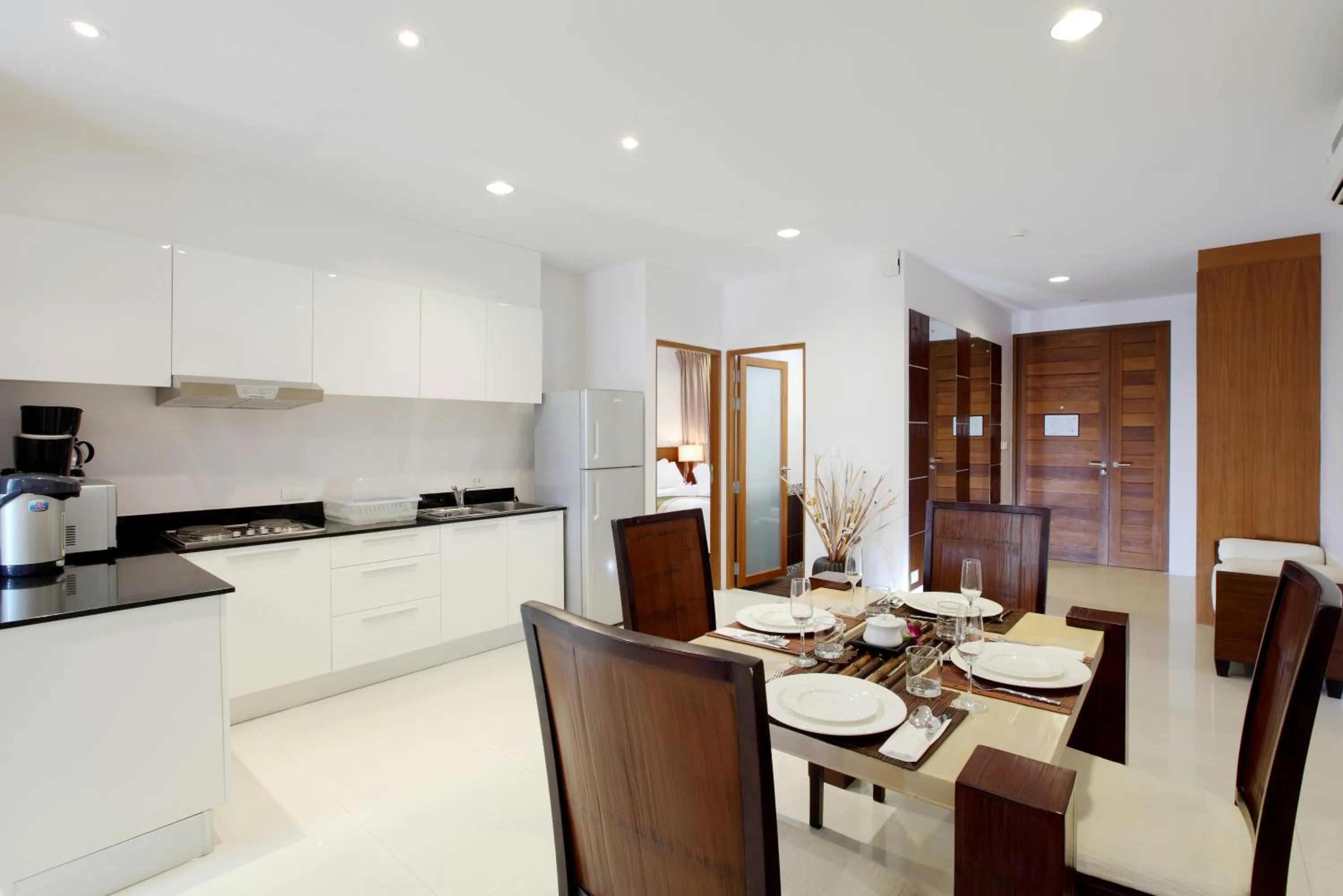 Living room in The Park Surin Serviced Apartments by RESAVA