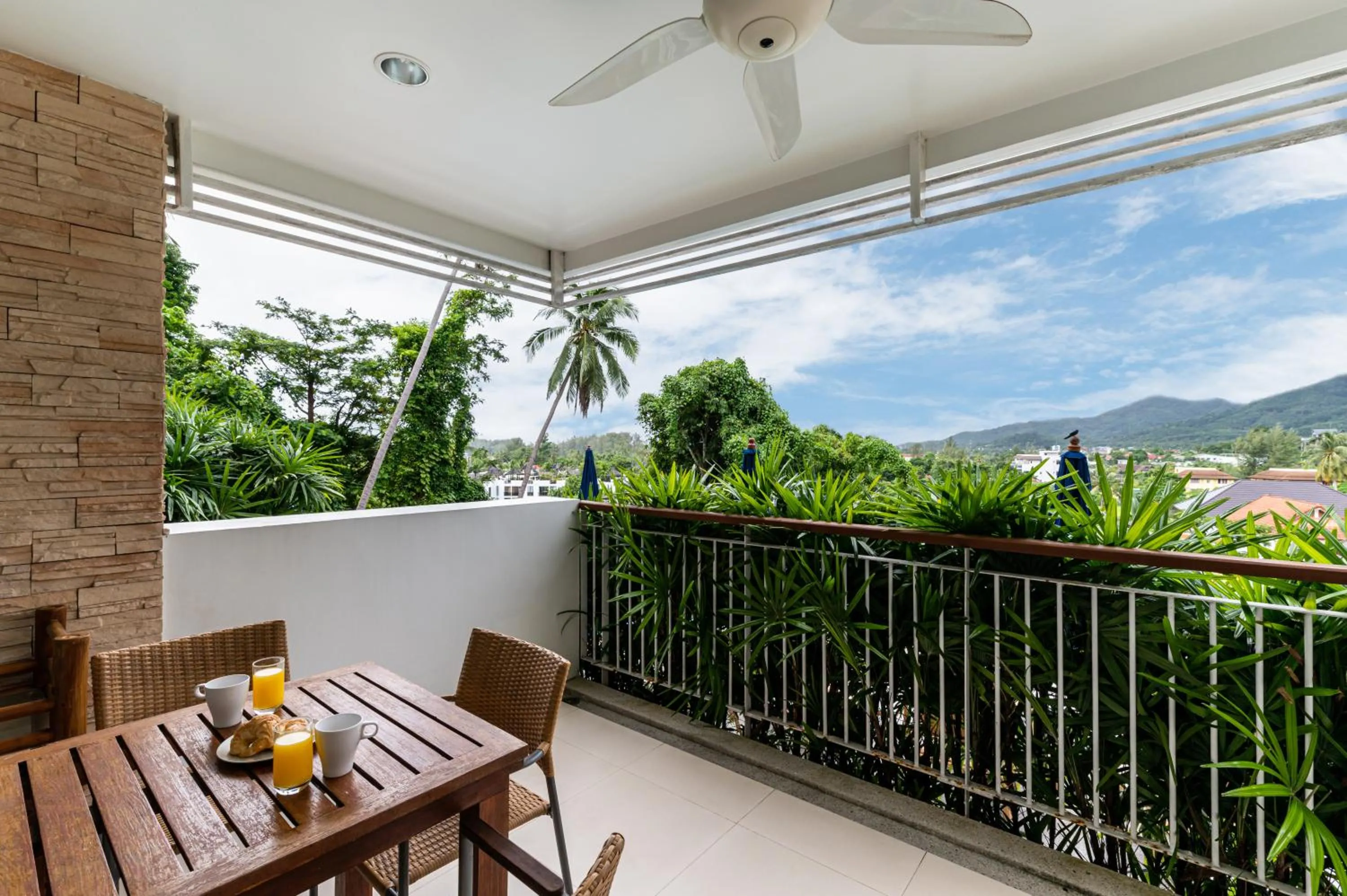 Balcony/Terrace in The Park Surin Serviced Apartments by RESAVA