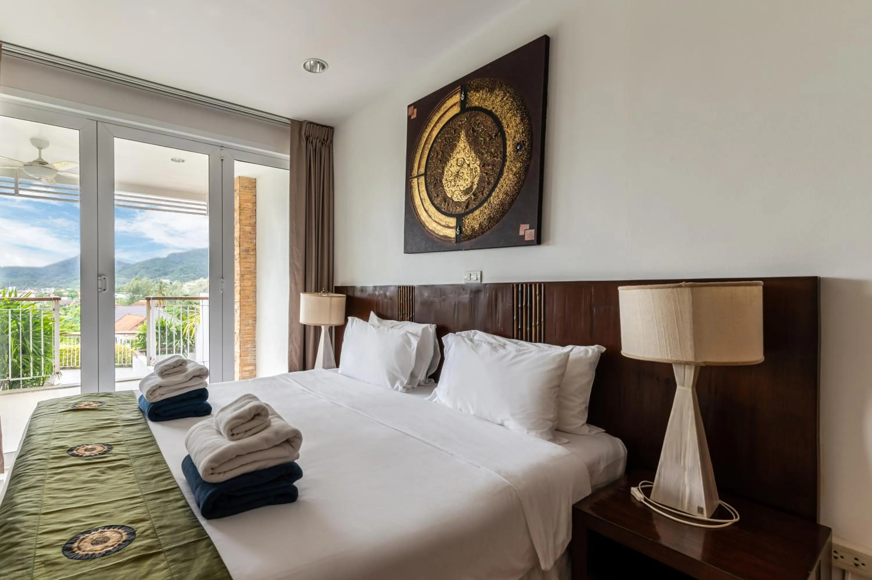 Bedroom, Bed in The Park Surin Serviced Apartments by RESAVA