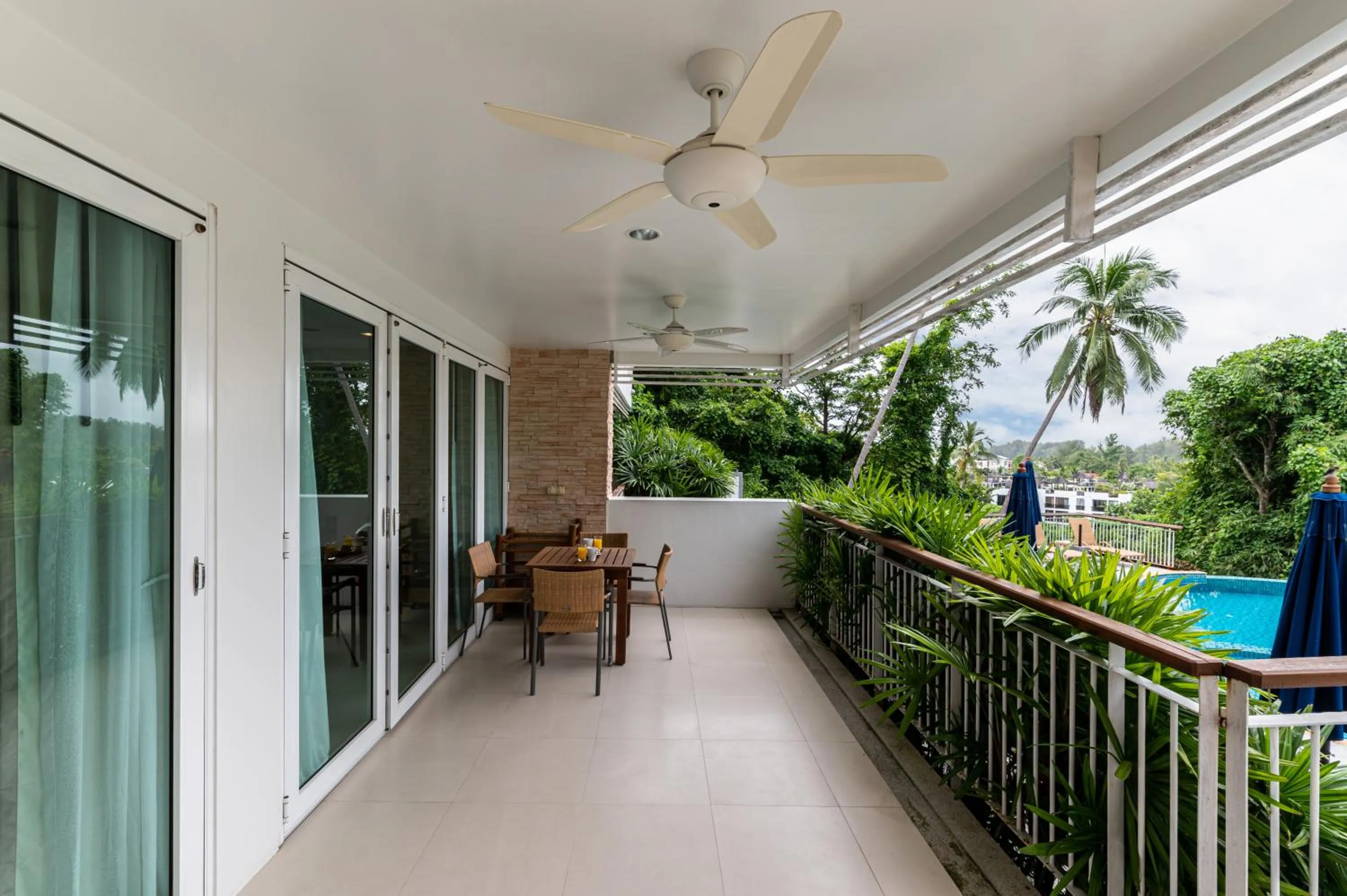 Balcony/Terrace in The Park Surin Serviced Apartments by RESAVA