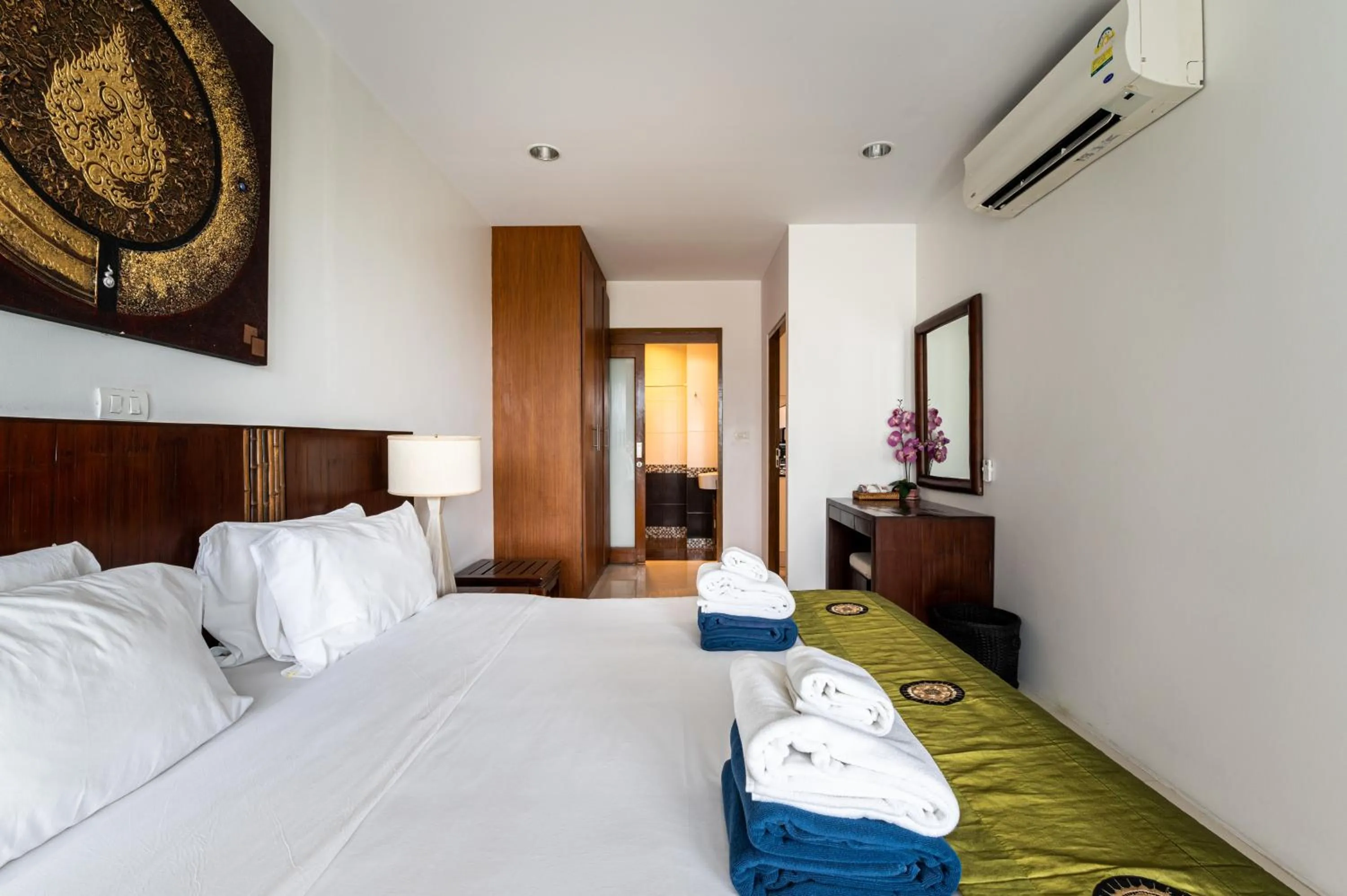 Bedroom, Bed in The Park Surin Serviced Apartments by RESAVA