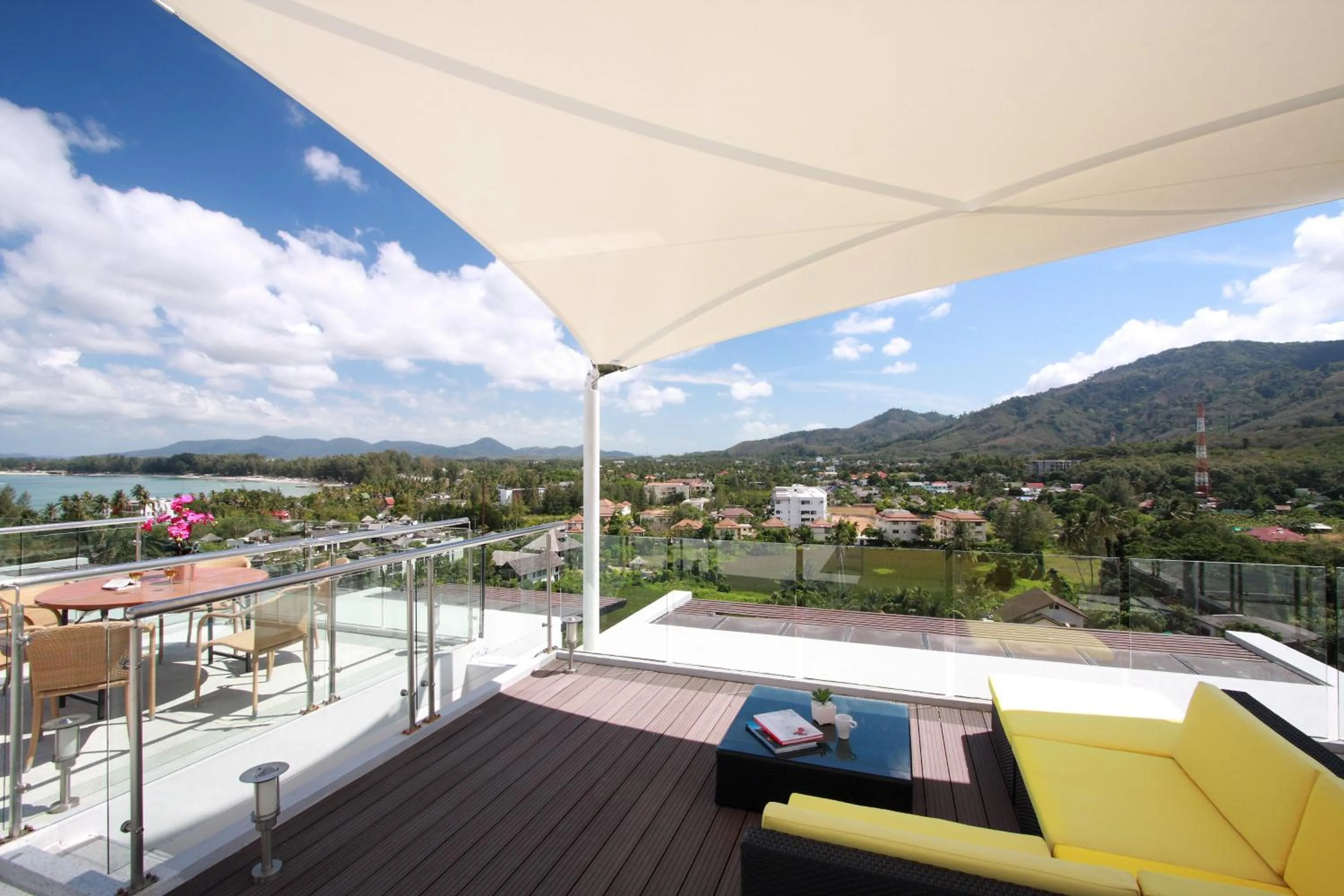 Balcony/Terrace in The Park Surin Serviced Apartments by RESAVA