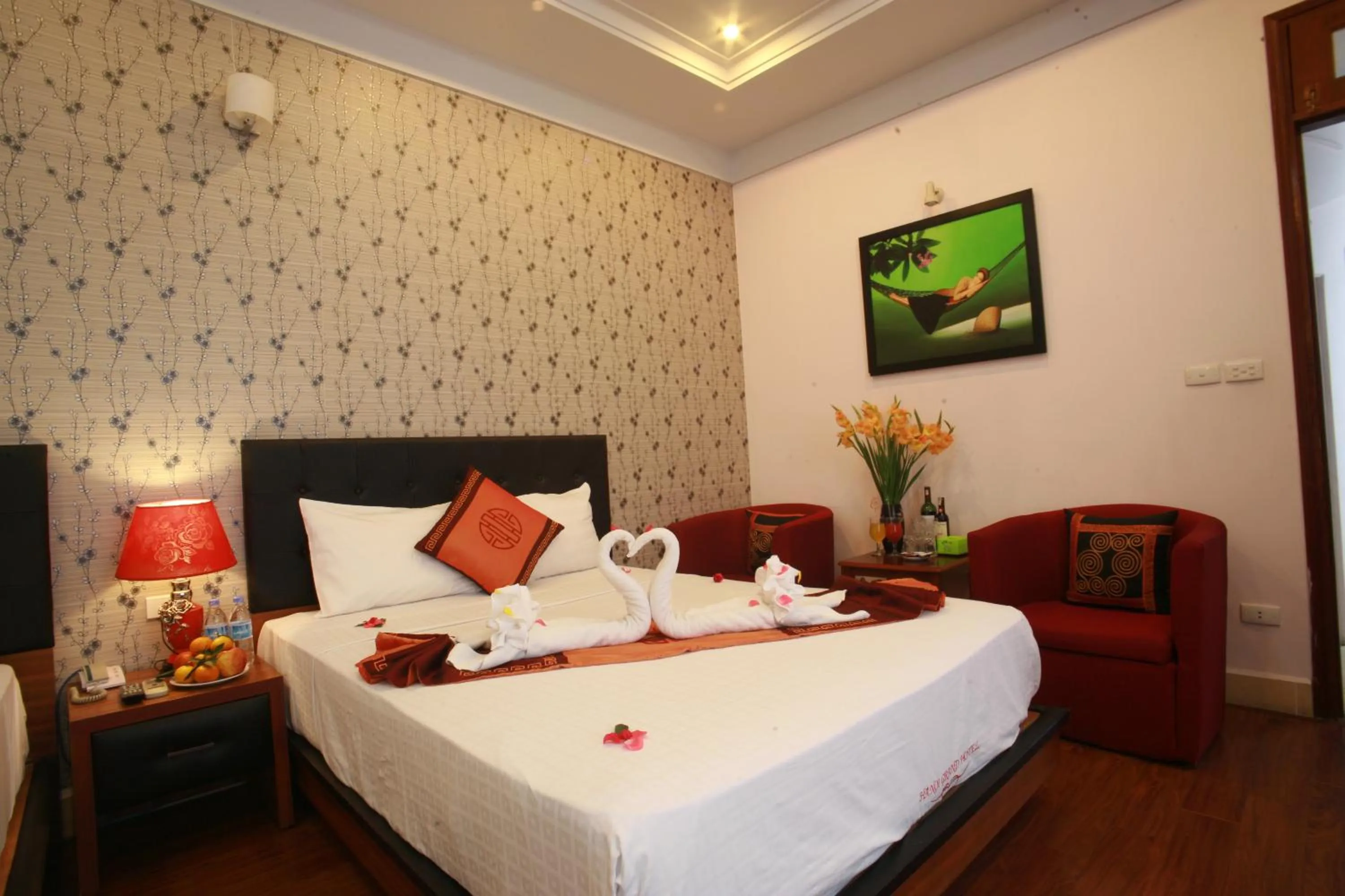 Bed in Urban Alley Hotel