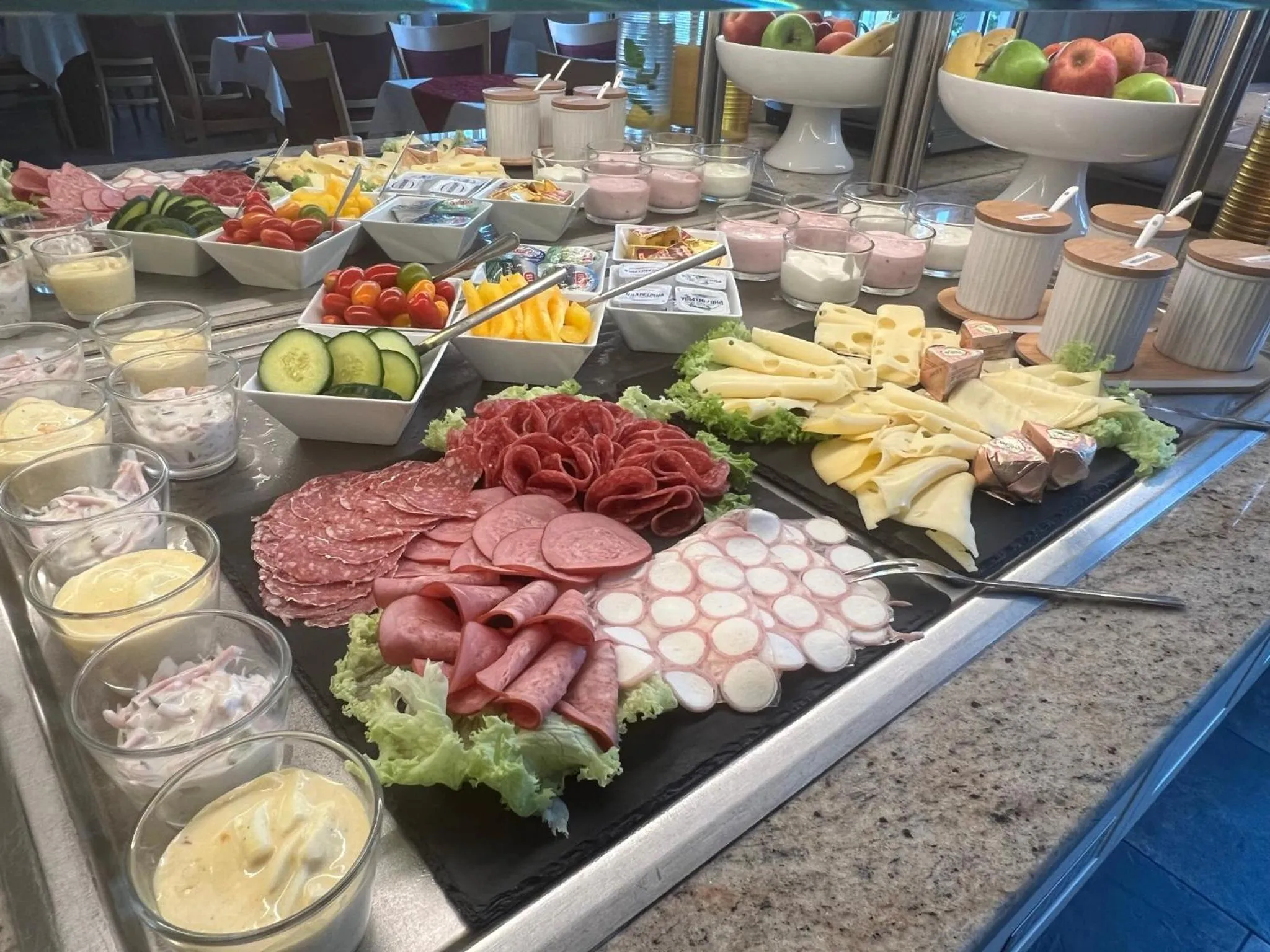 Buffet breakfast in Hotel Garni " Am Domplatz"