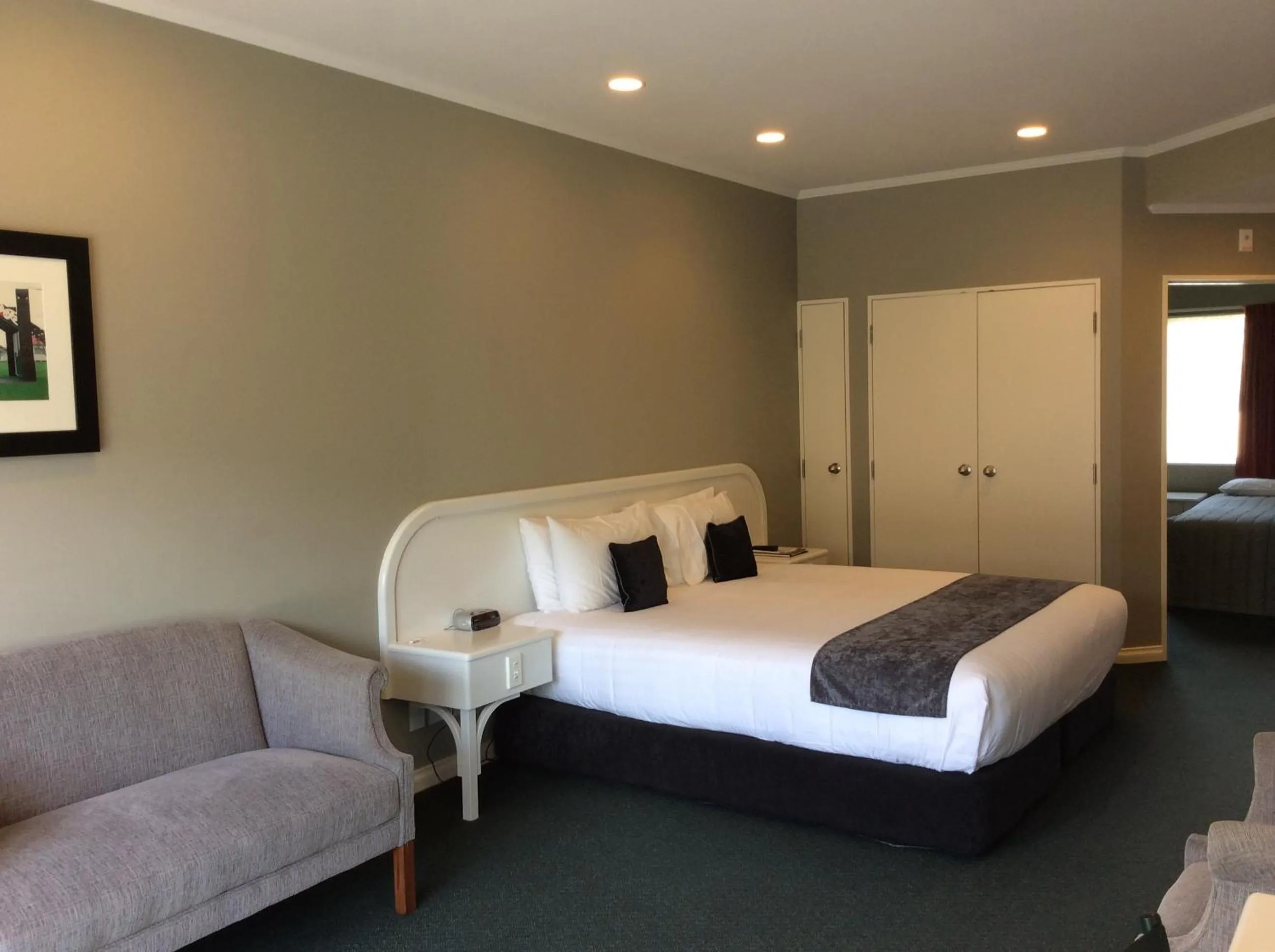 Decorative detail, Bed in Cornwall Motor Lodge