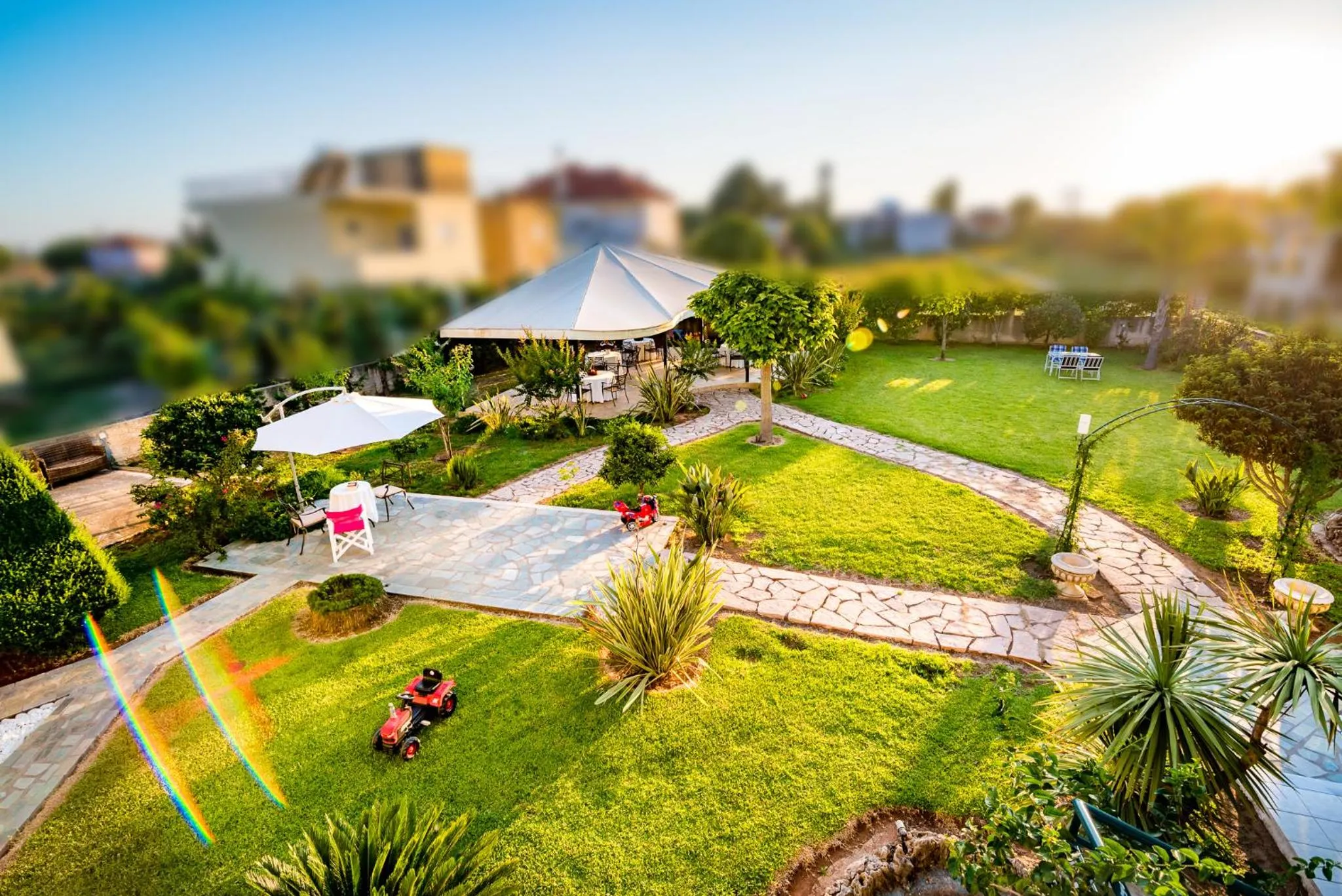 Bird's eye view in Villa Sophia