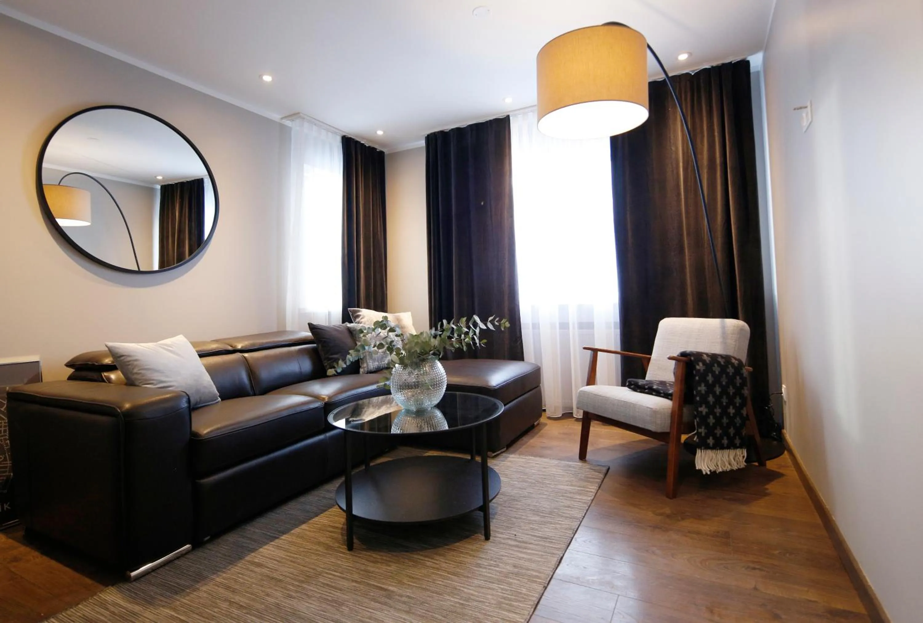 Seating area in Keflavik Micro Suites