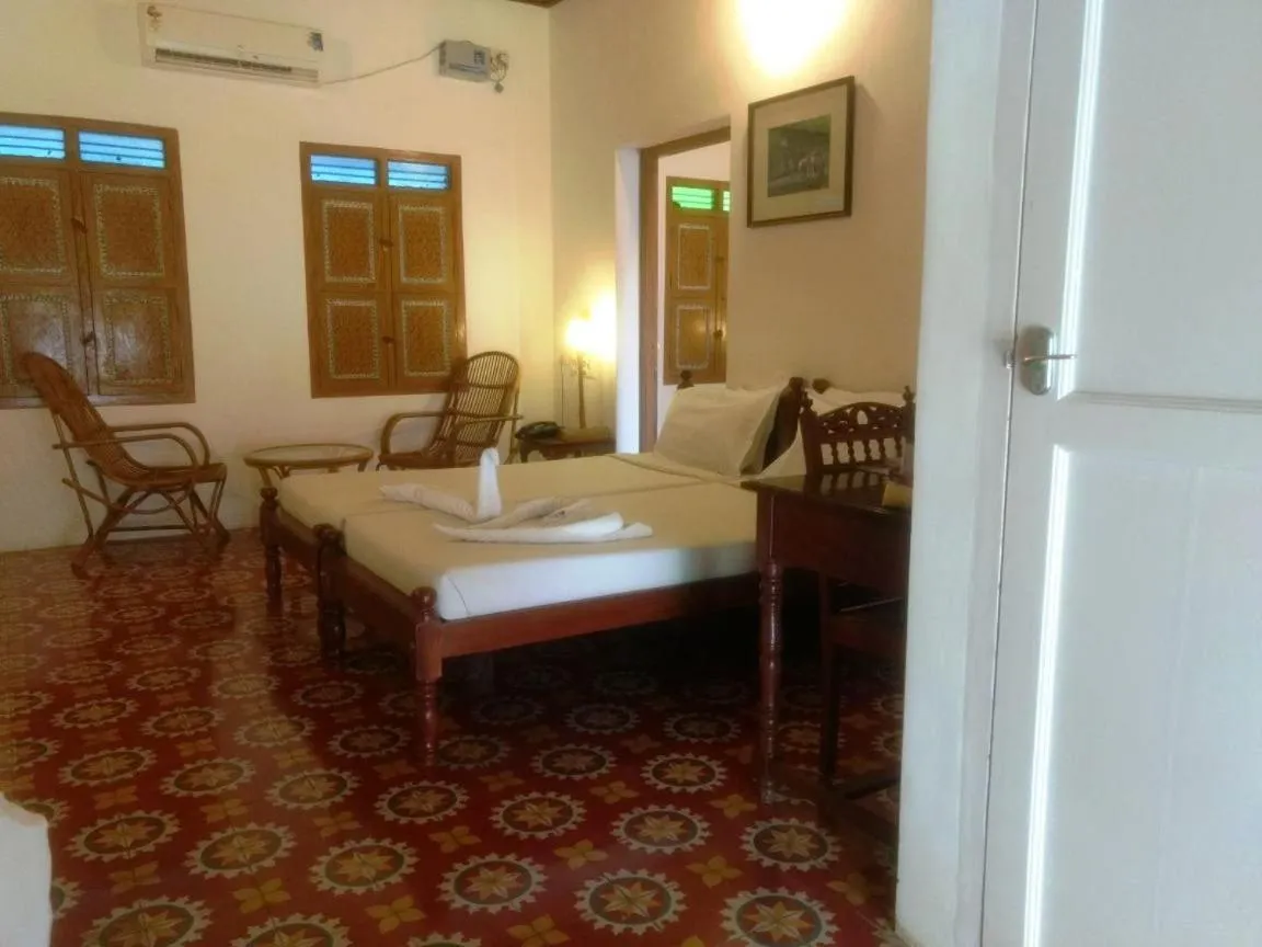 Bed in Chettinadu Court- HERITAGE VIEW