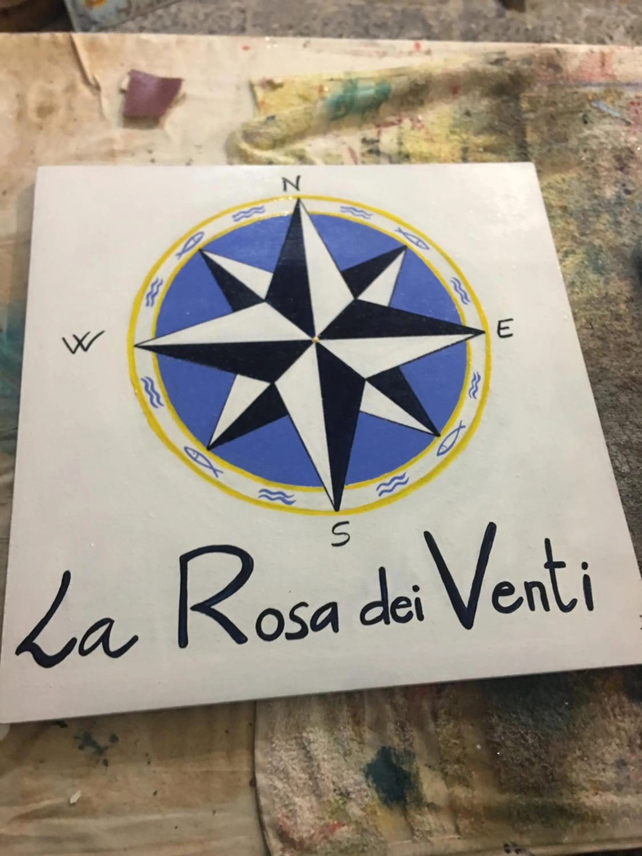Decorative detail in La rosa dei venti