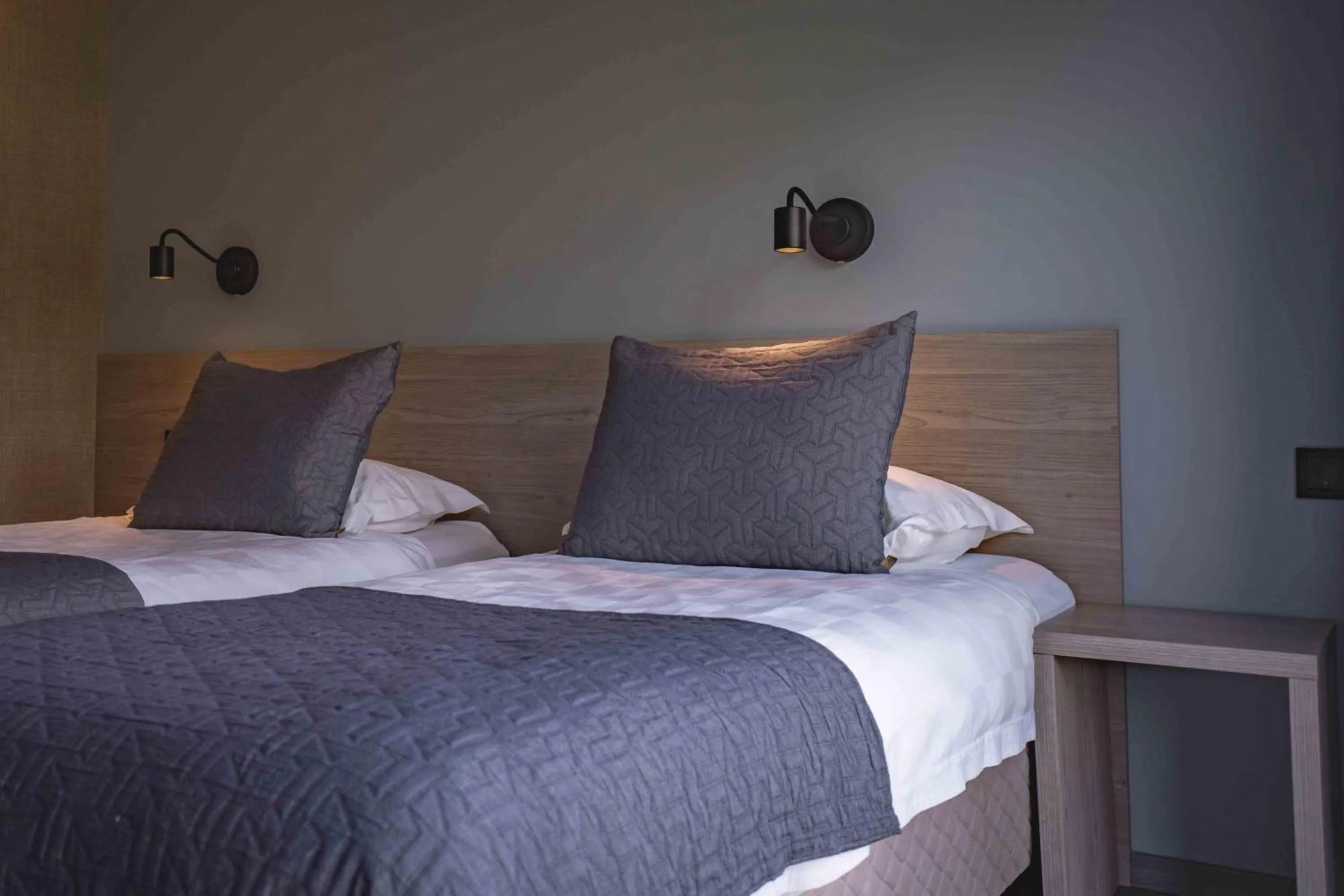 Property building, Bed in Hótel Kría