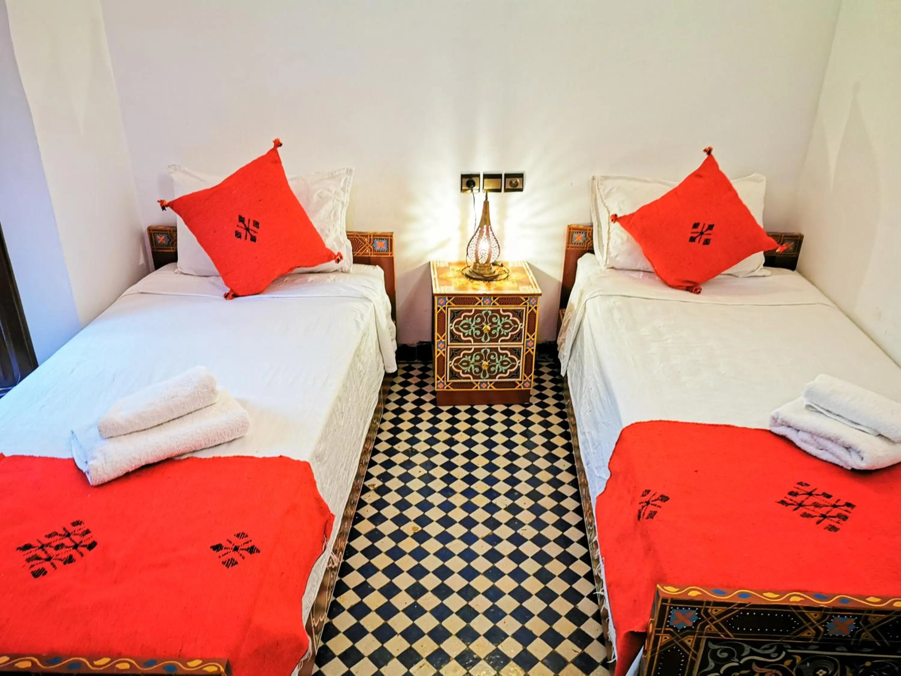 Bed in Riad Farah