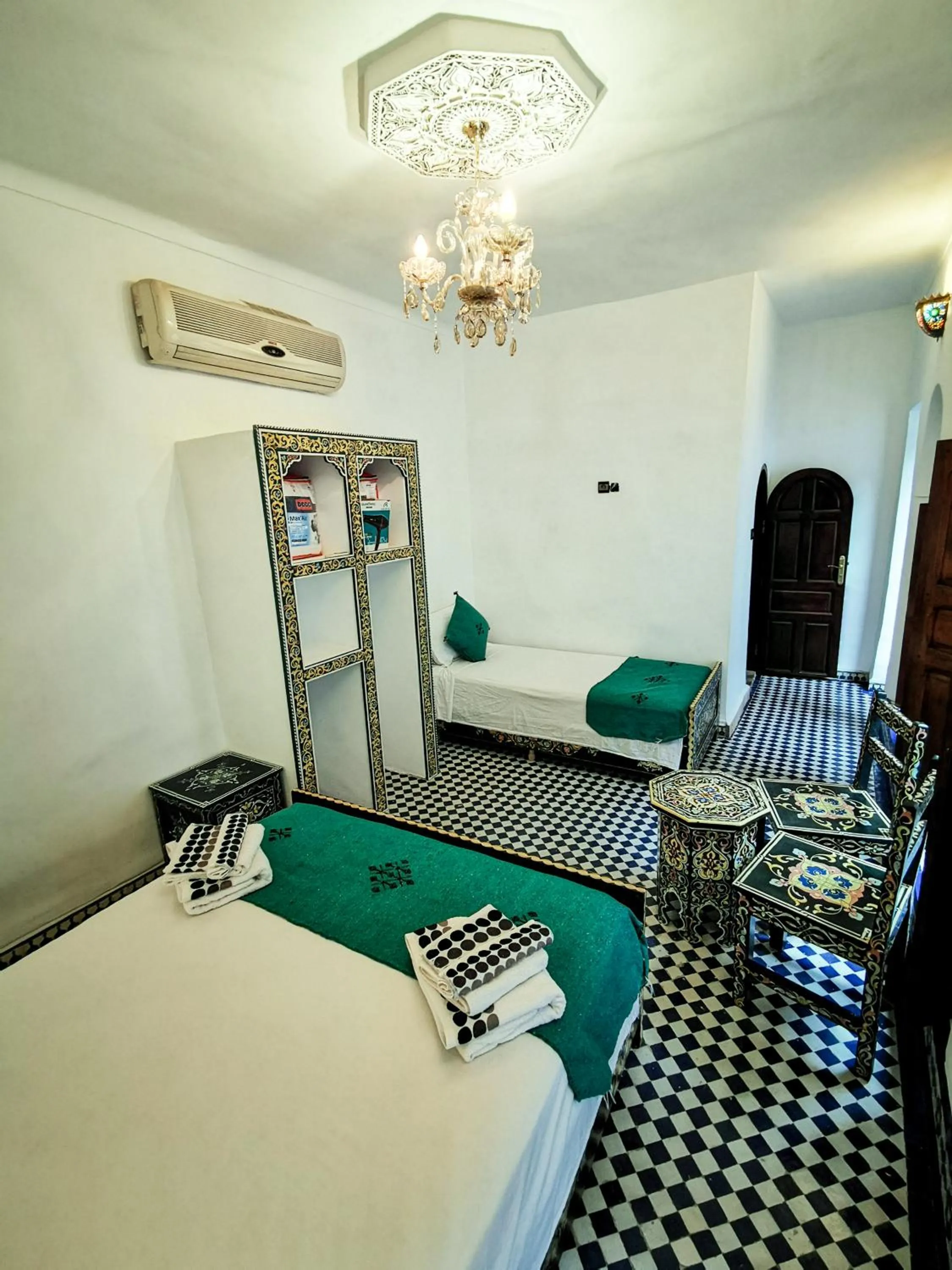 Bed in Riad Farah
