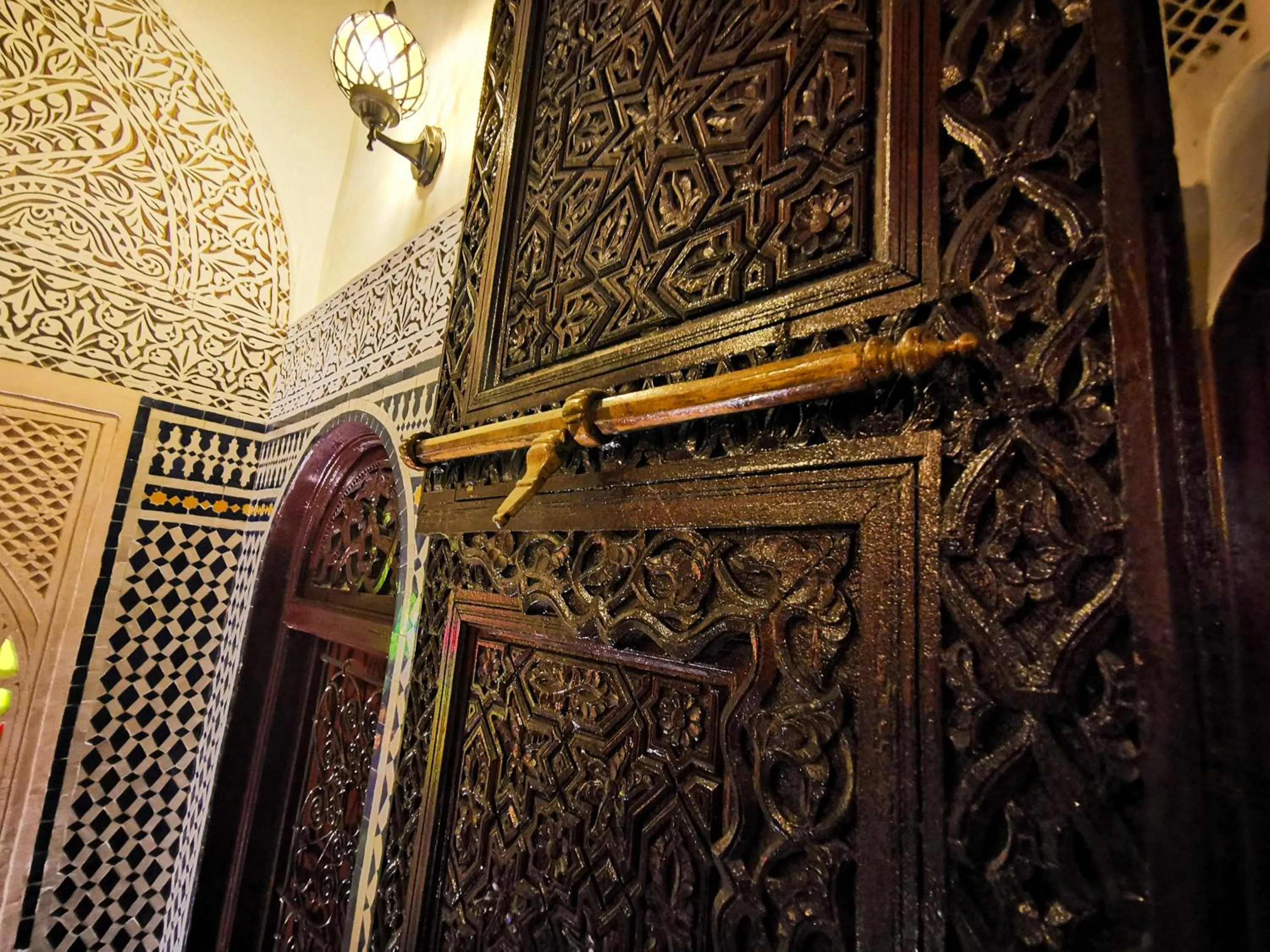 Decorative detail in Riad Farah