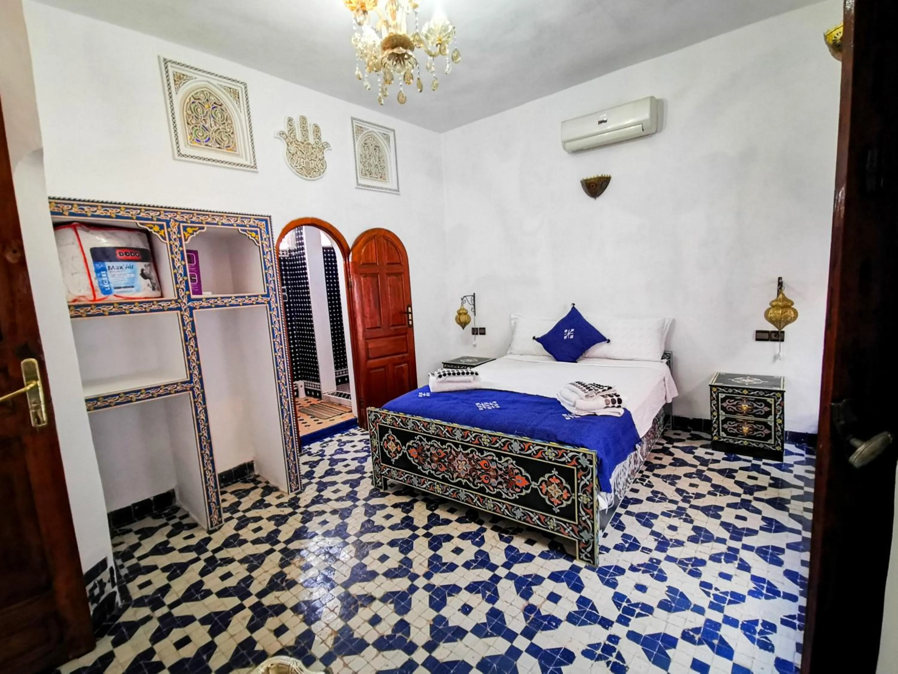 Bed in Riad Farah