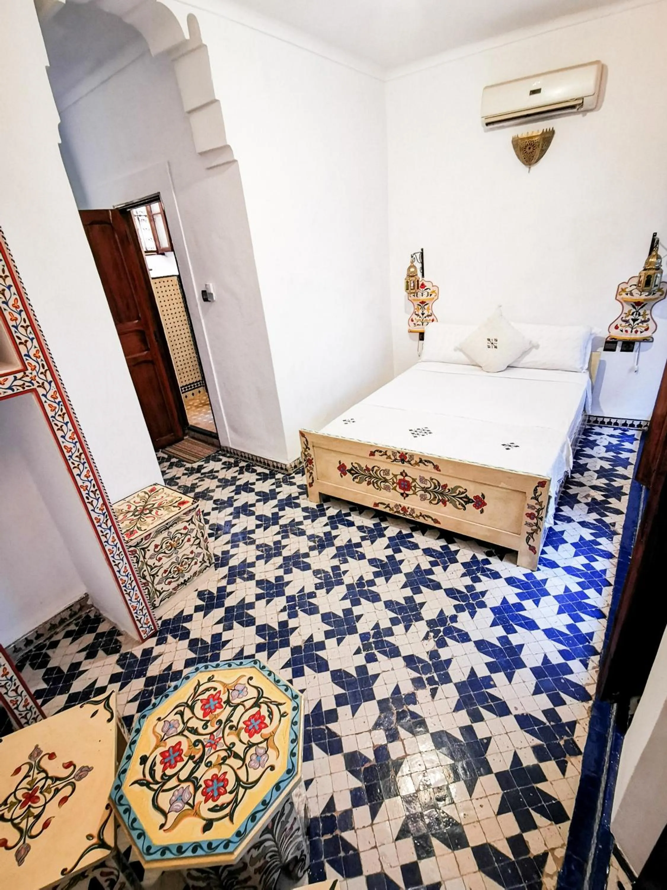 Bed in Riad Farah