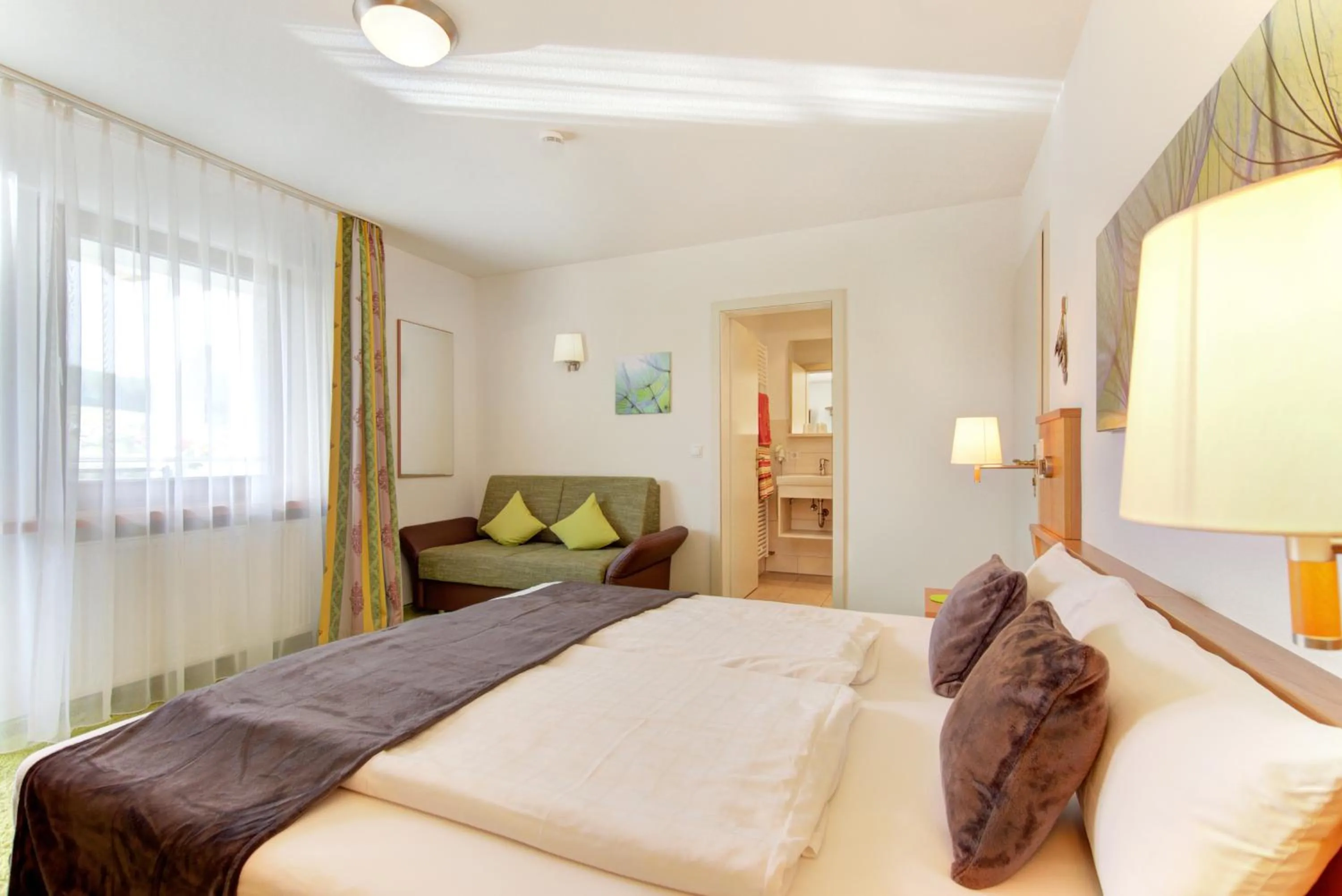 Bed in Gästehaus Gaiser