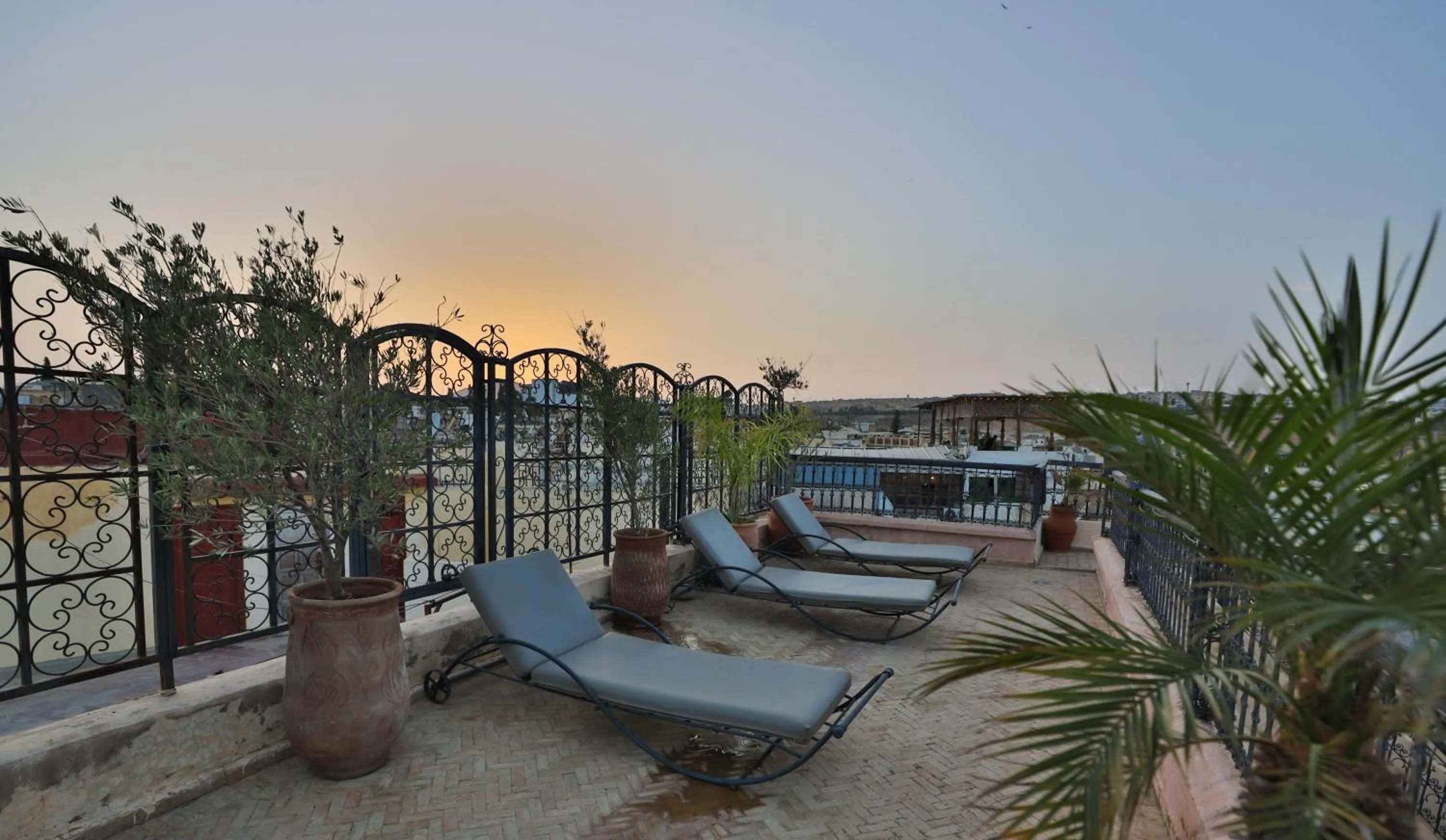 Sunset in Riad Layla