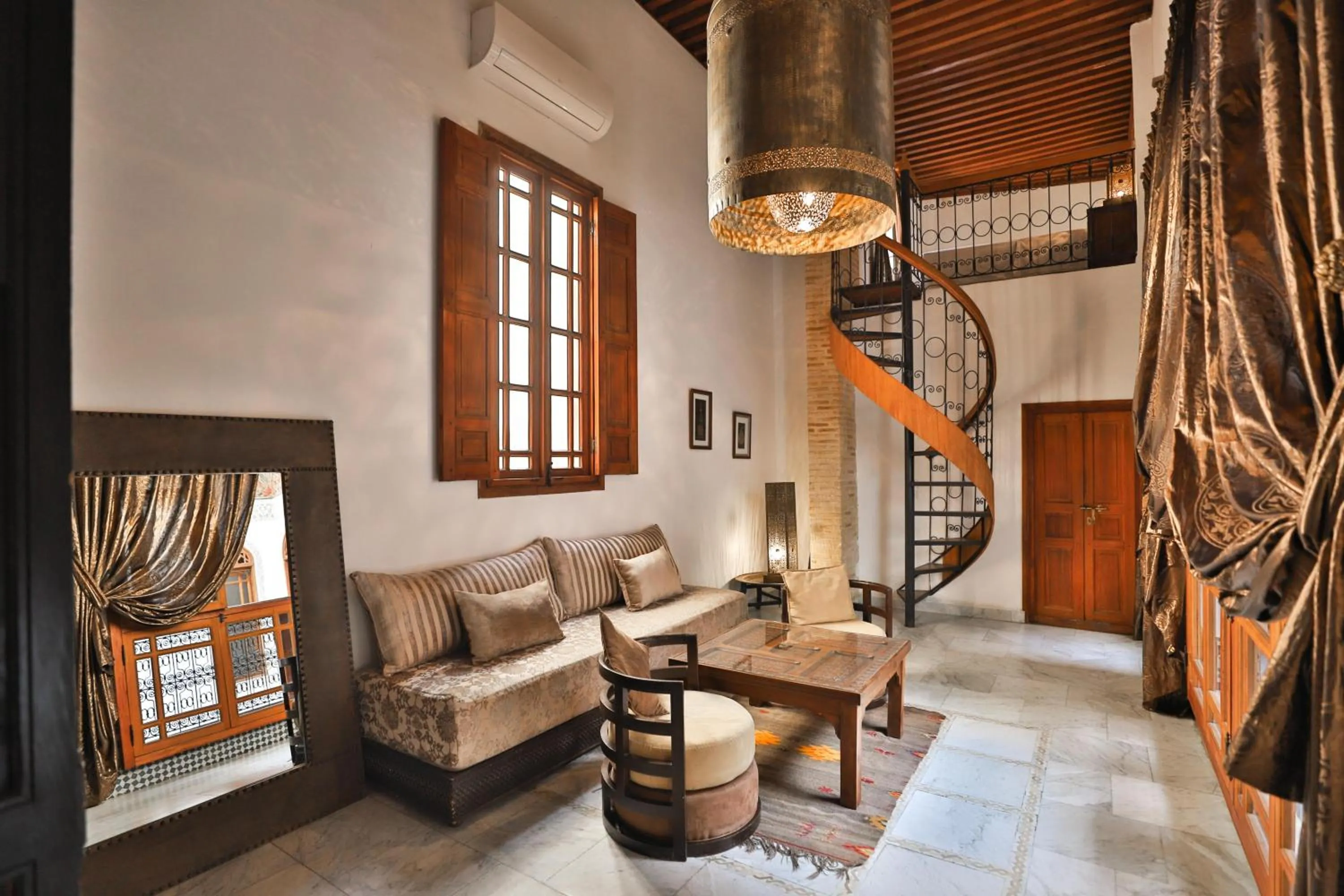 Living room in Riad Layla