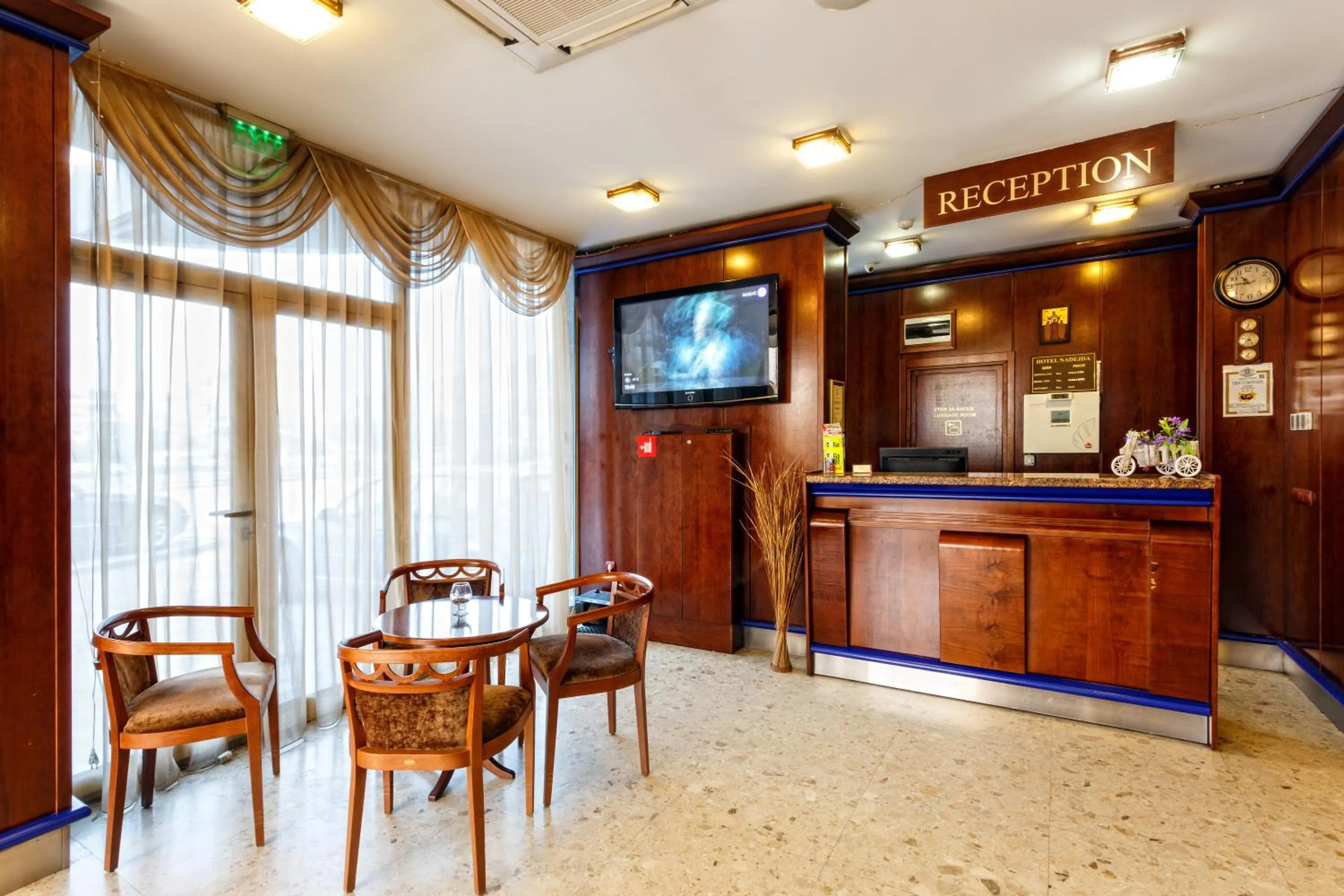 Lobby or reception in Nadejda Hotel