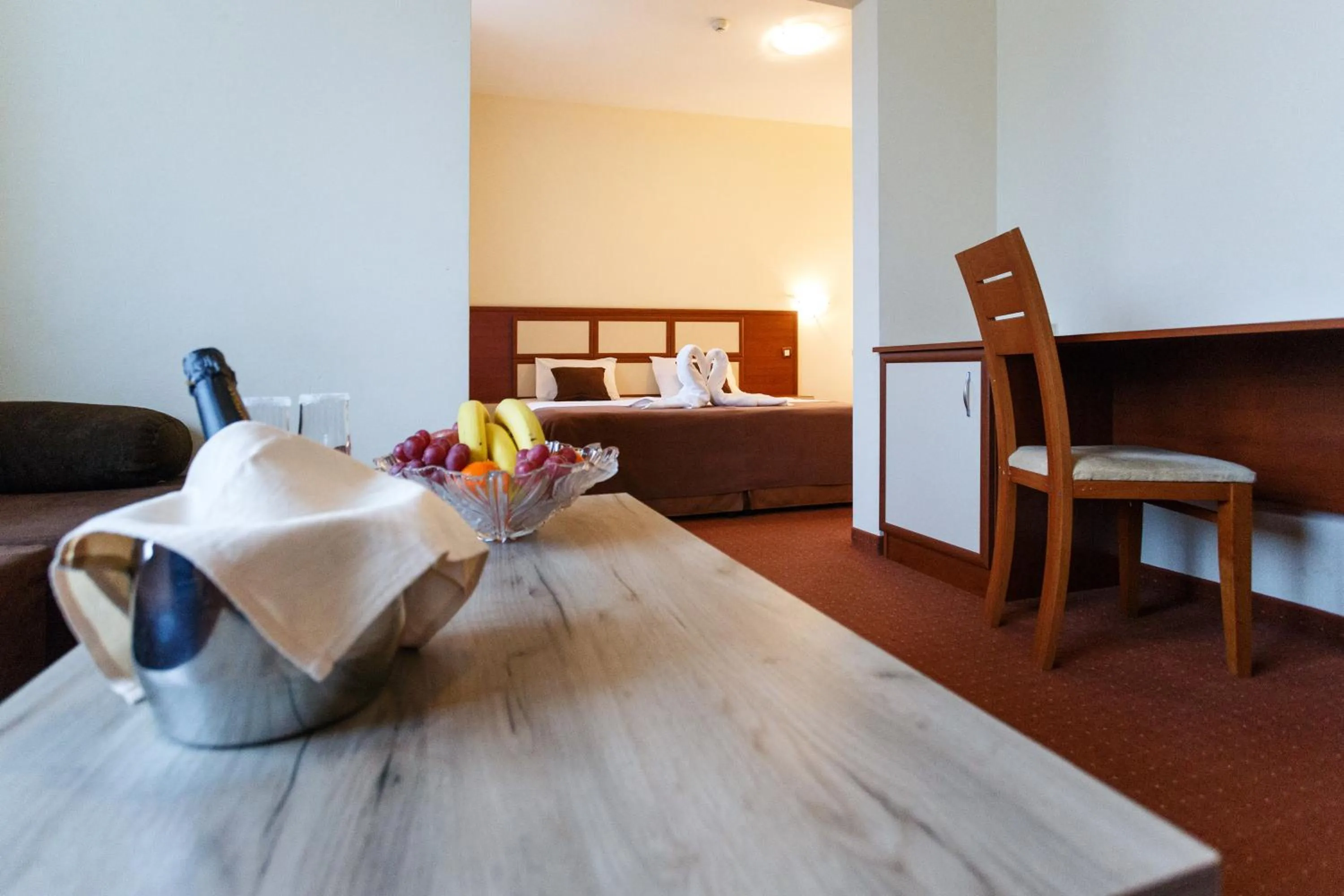 Bed in Nadejda Hotel