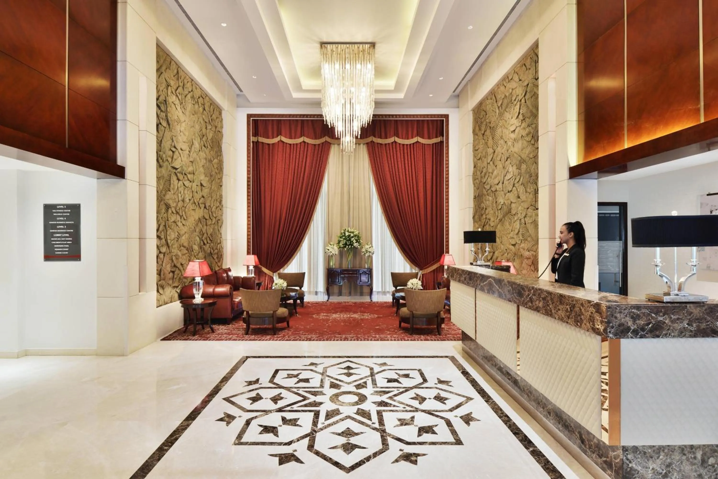Lobby or reception in Marriott Suites Pune