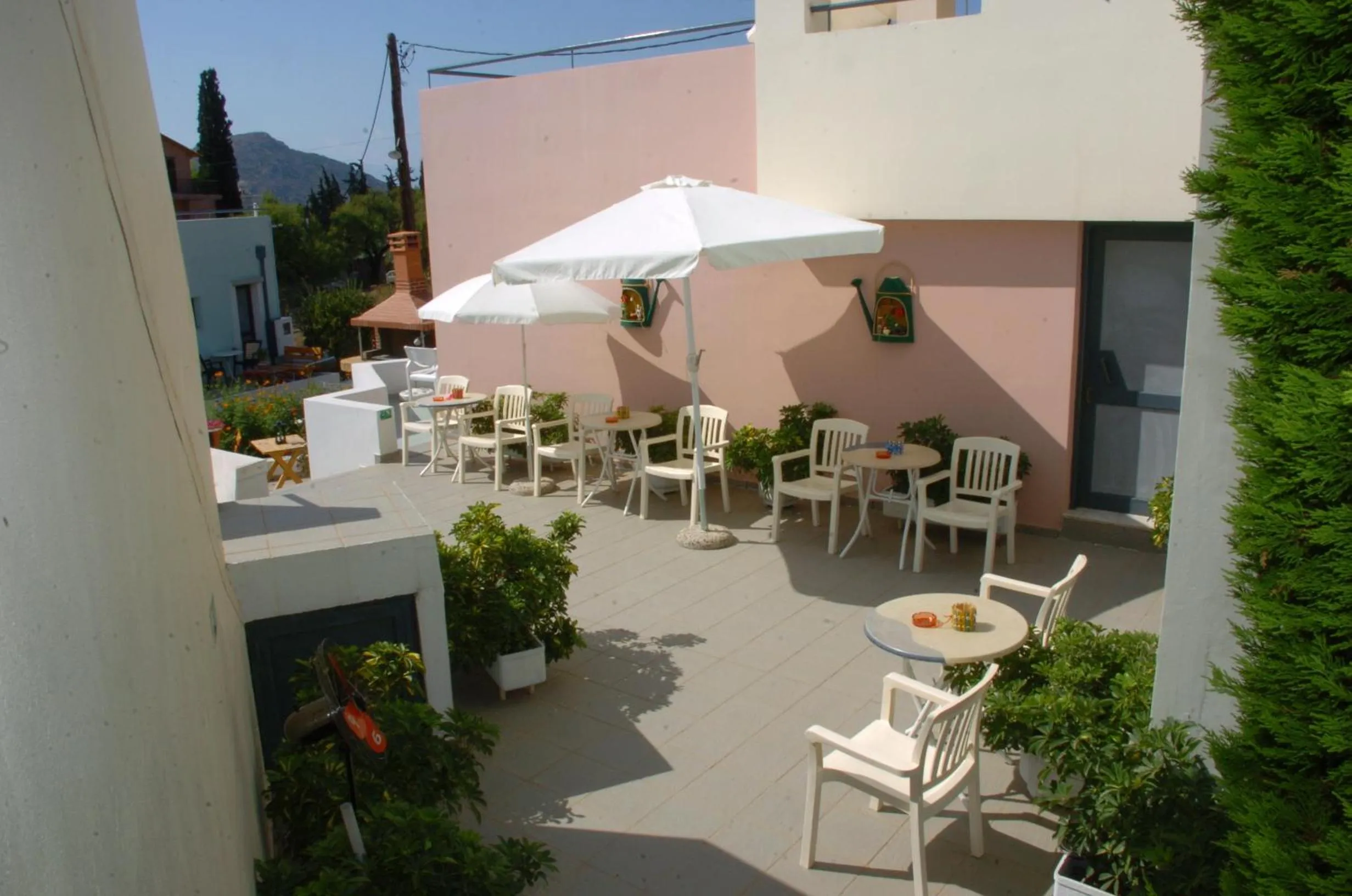 Patio in Blue Sky Hotel Apartments