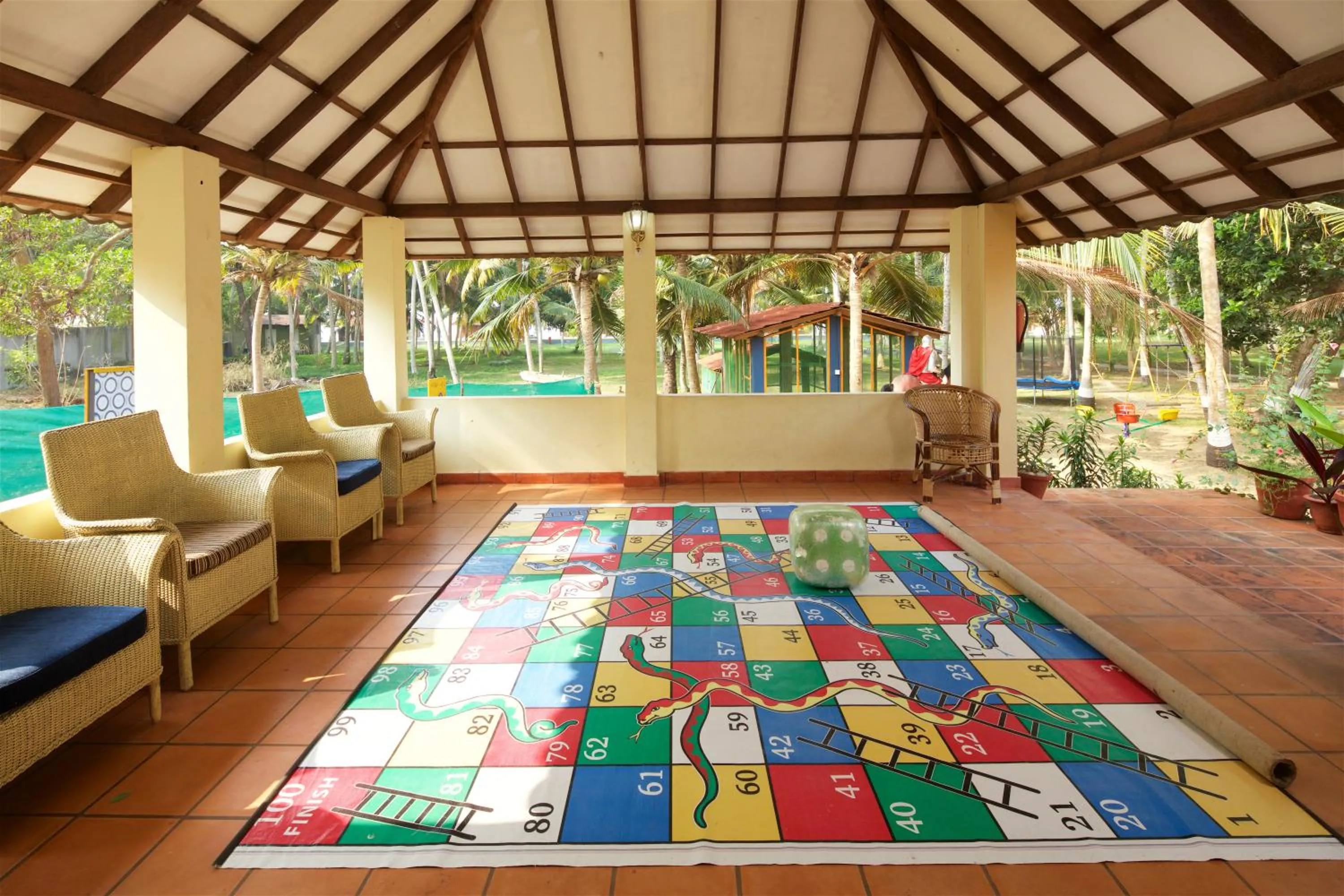 Children play ground in Poovar Island Resort