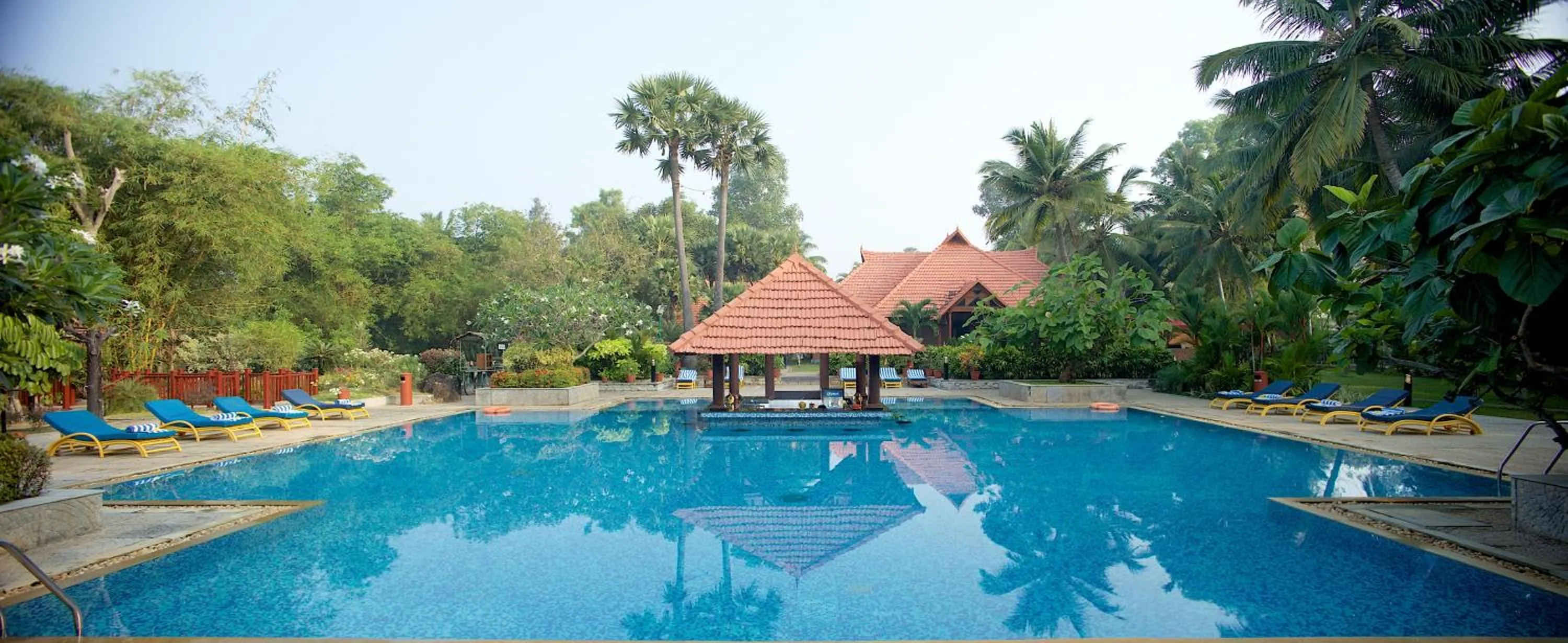 Swimming pool in Poovar Island Resort
