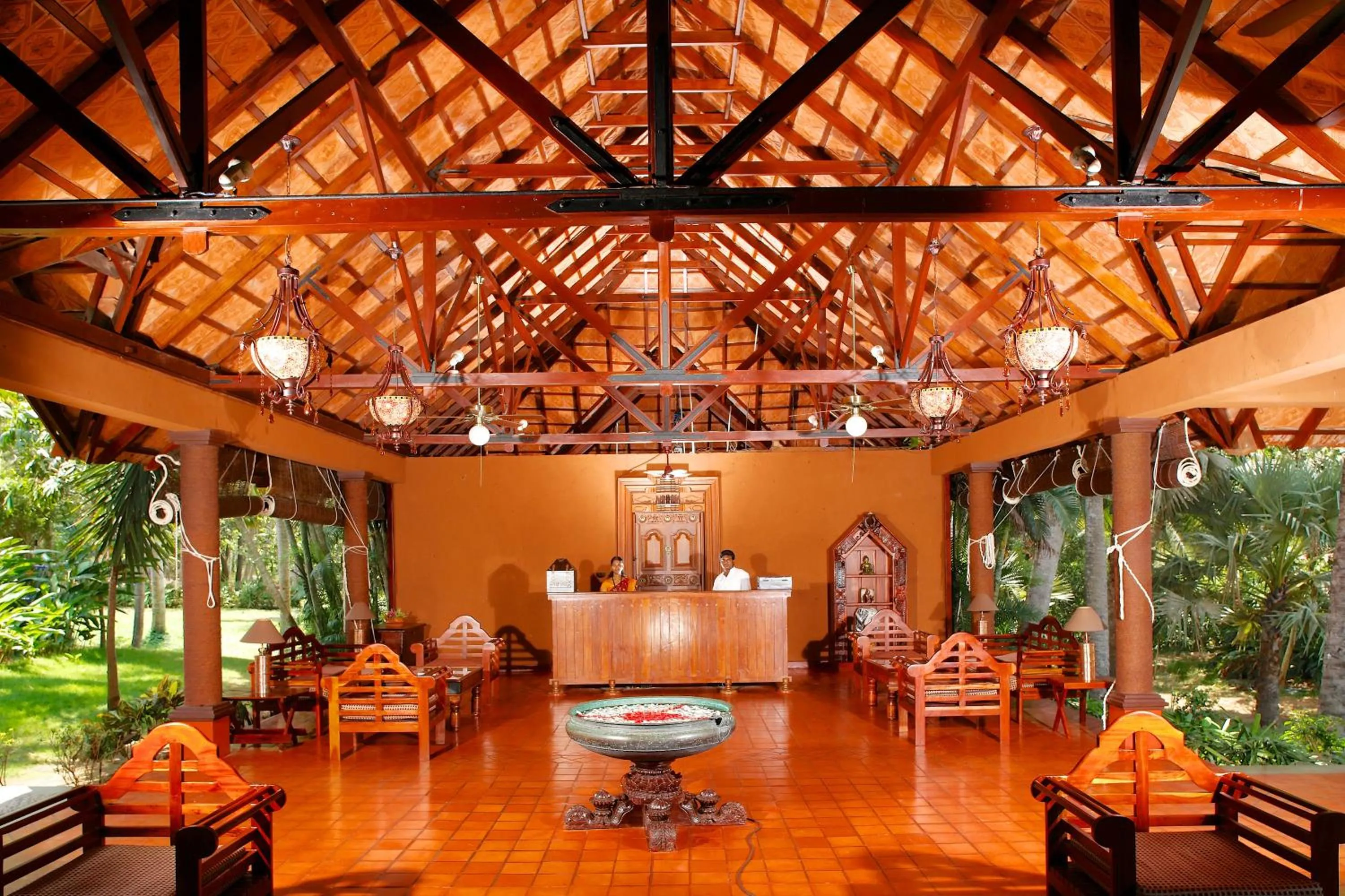 Lobby or reception in Poovar Island Resort