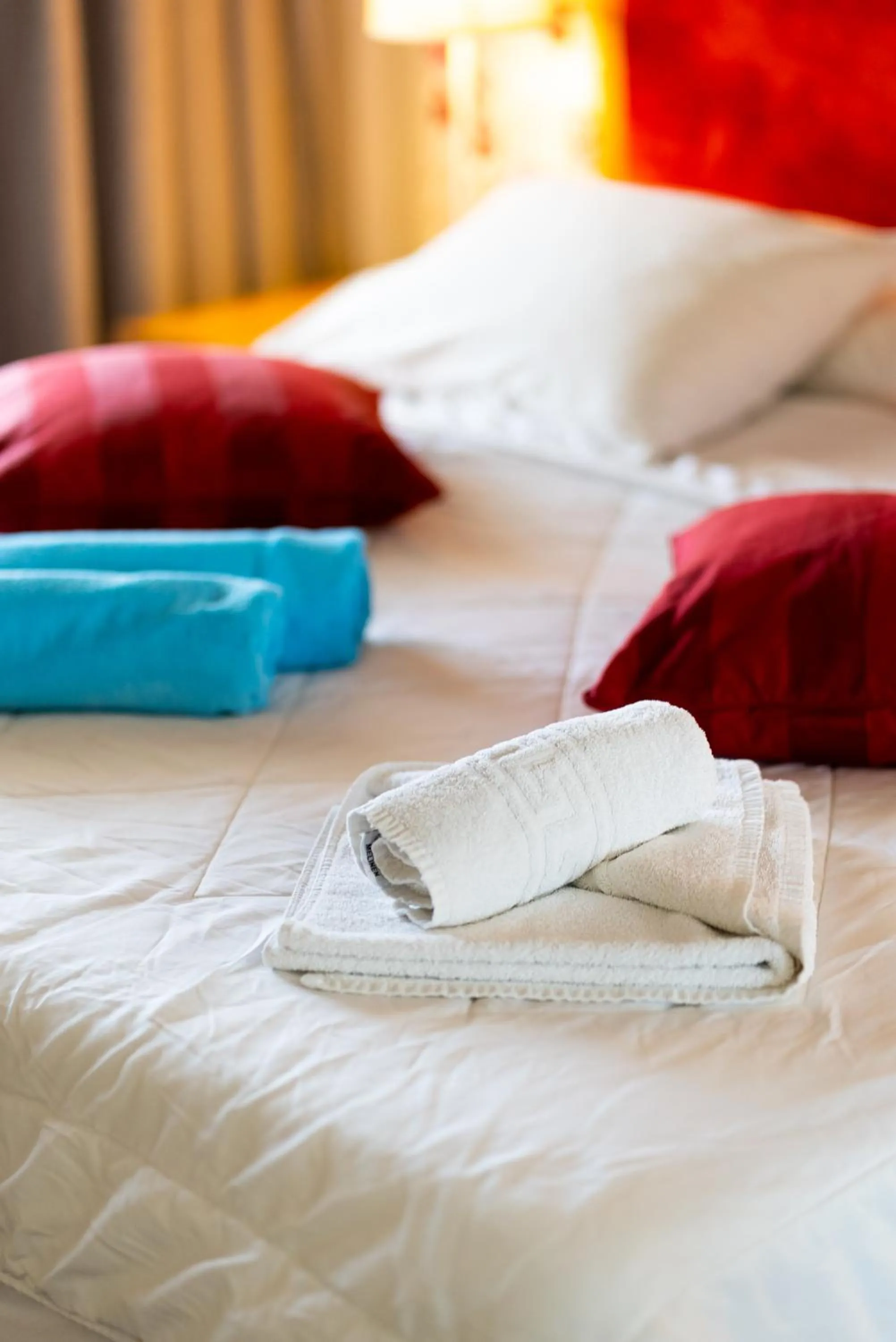 Bed in Ornella Beach Resort & Villas