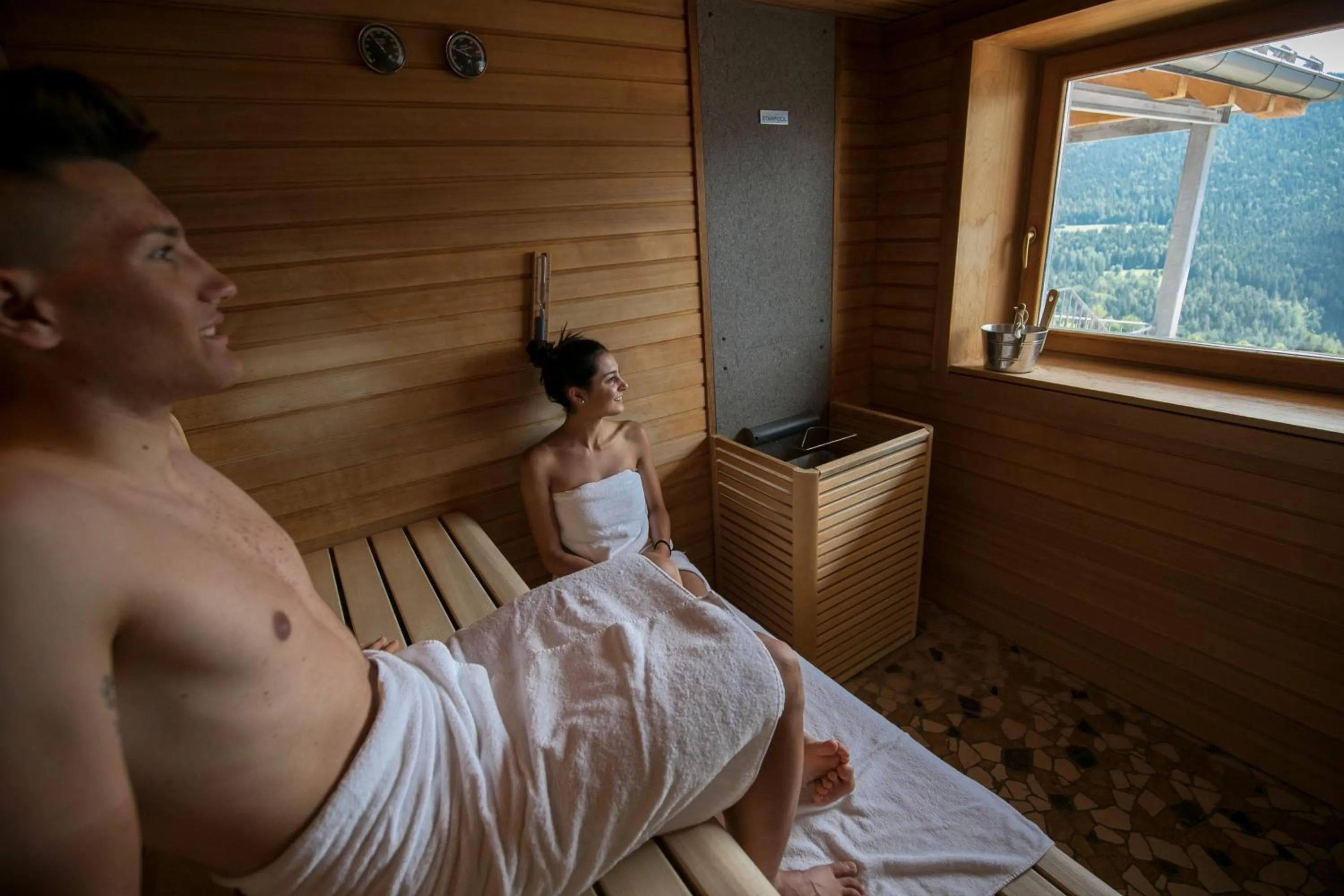 Sauna in Hotel Luna Bianca Folgaria