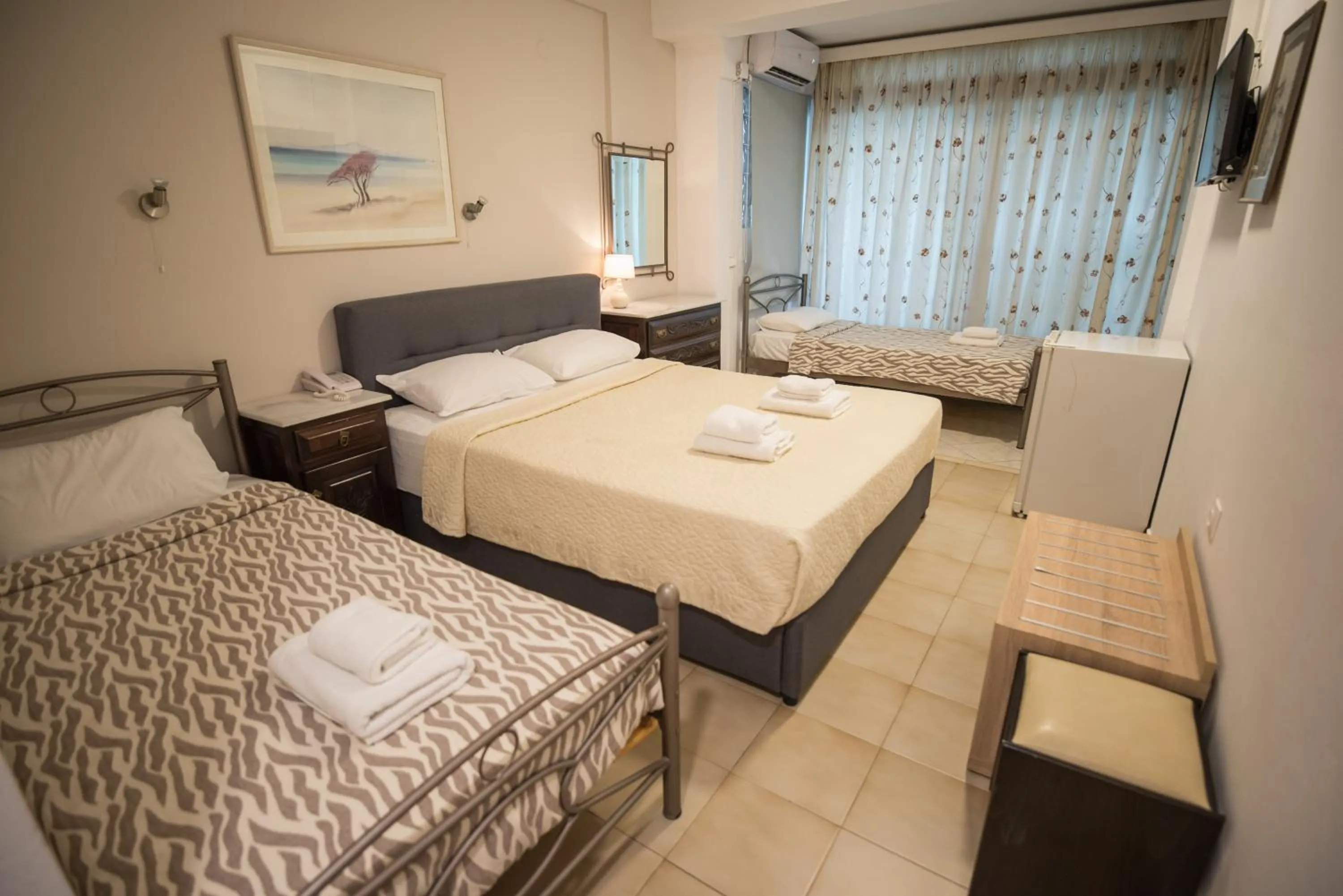 Bed in Hotel Pegasos