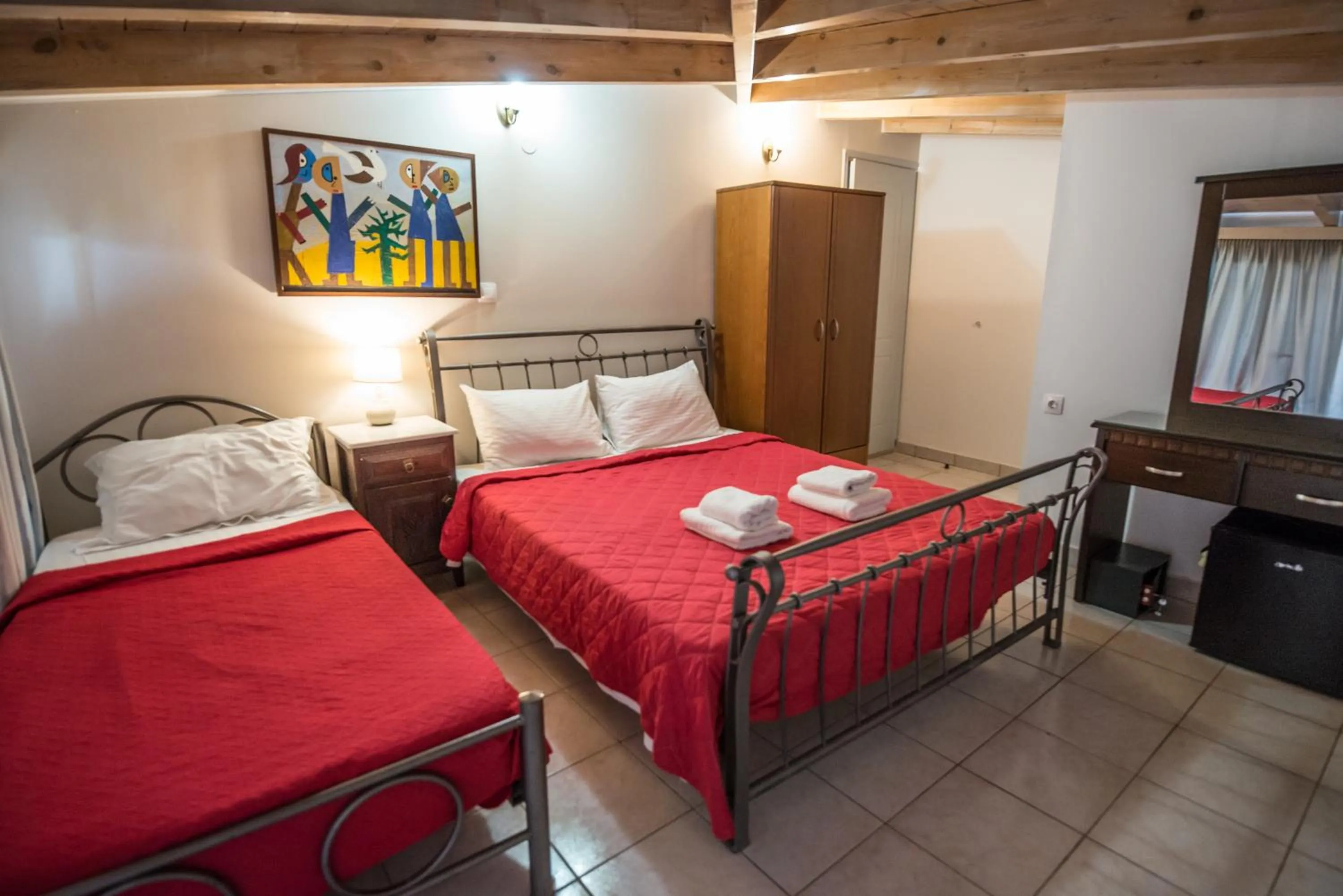 Bed in Hotel Pegasos