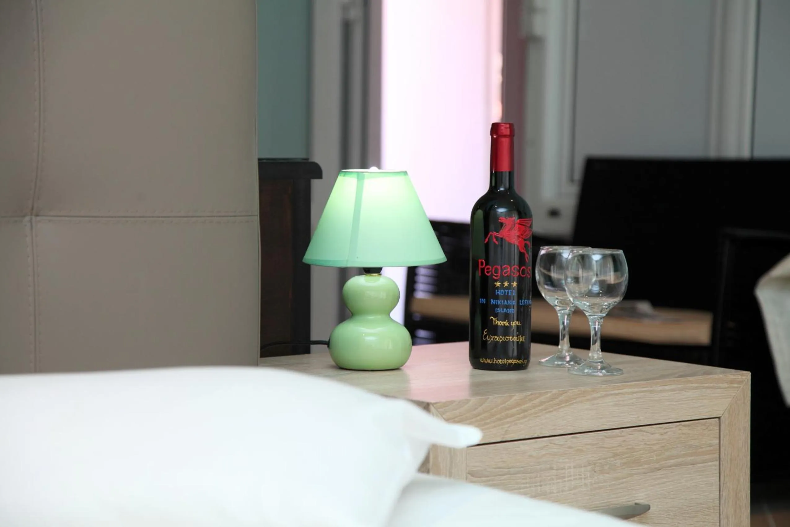 Bed in Hotel Pegasos