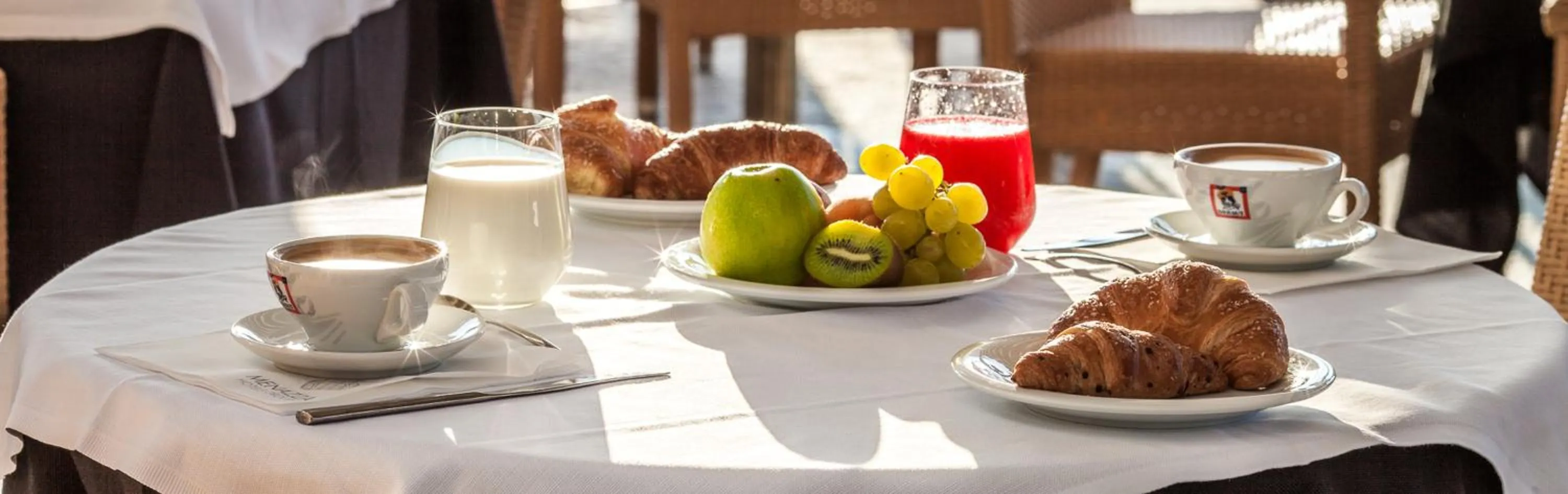 Italian breakfast in Hotel Cesare Augustus