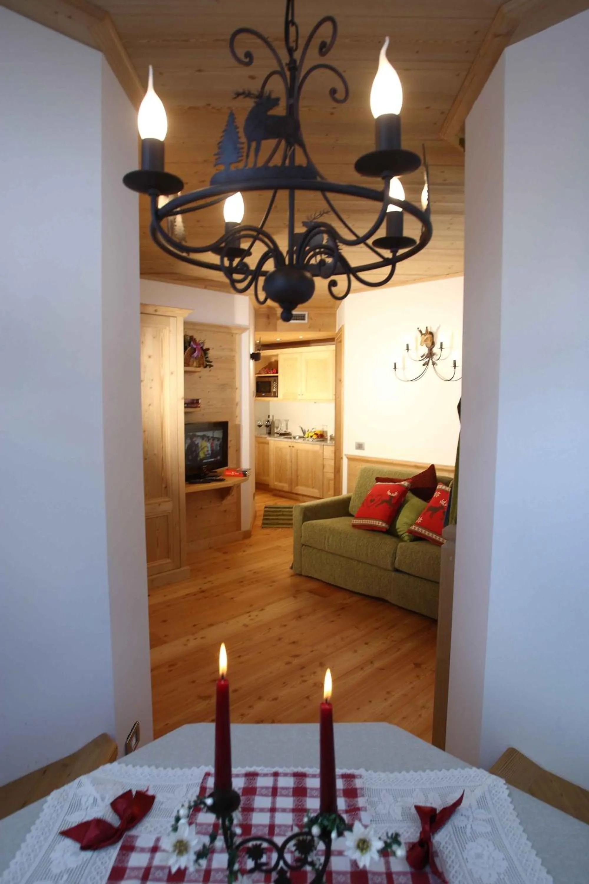 Dining area, Bed in Apartments Sol E Nef