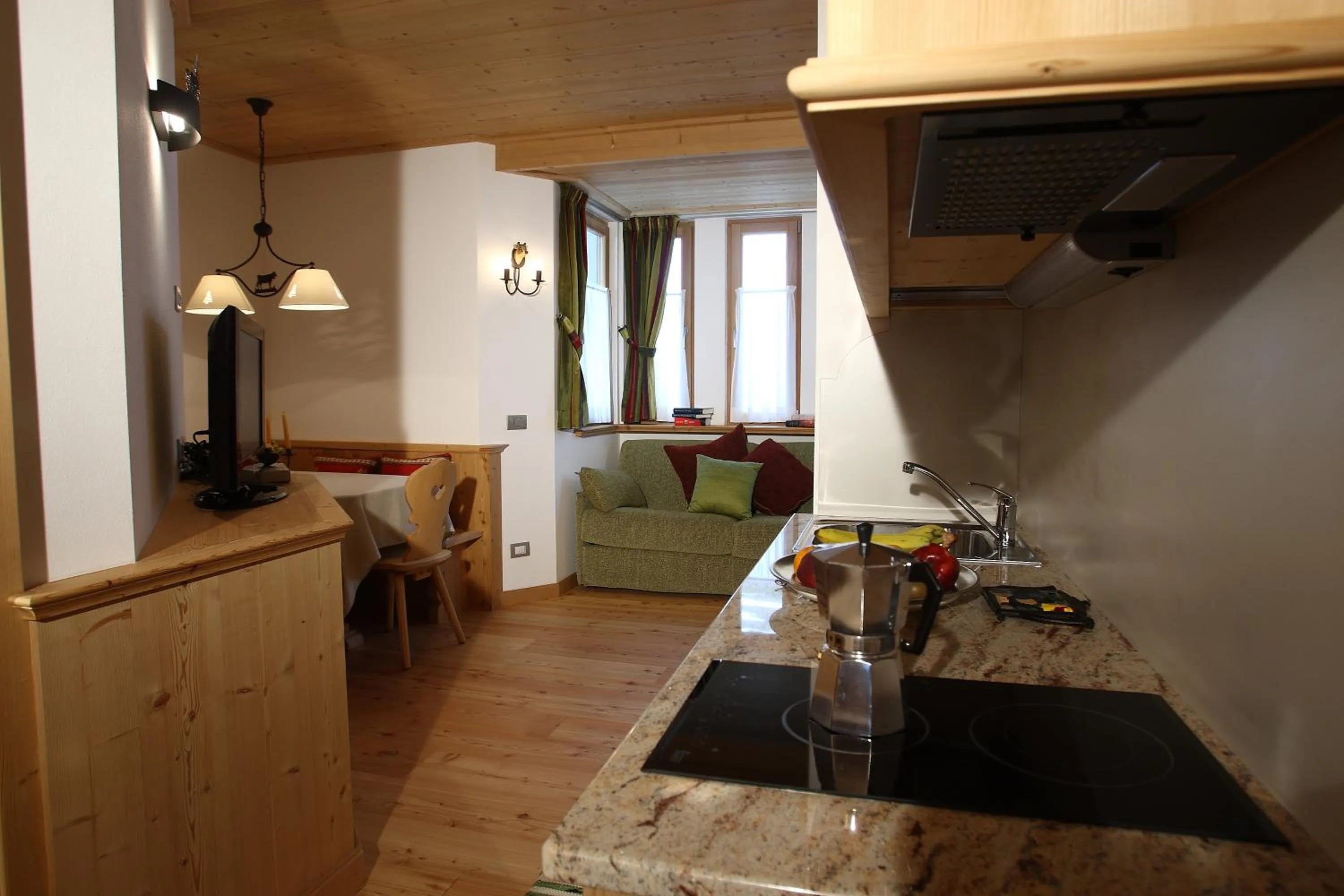 Kitchen or kitchenette in Apartments Sol E Nef