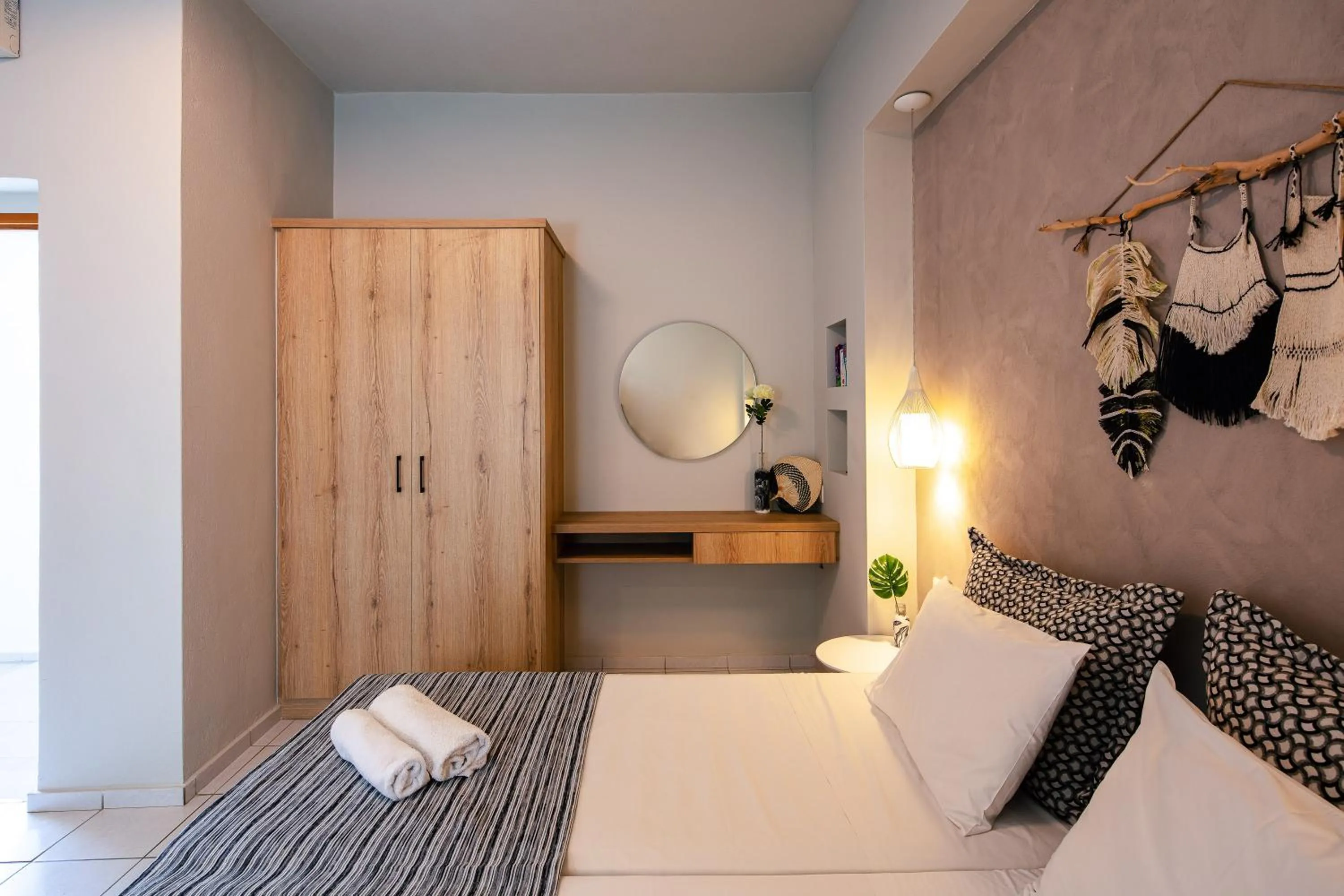 Bedroom, Bed in Anthos Apartments