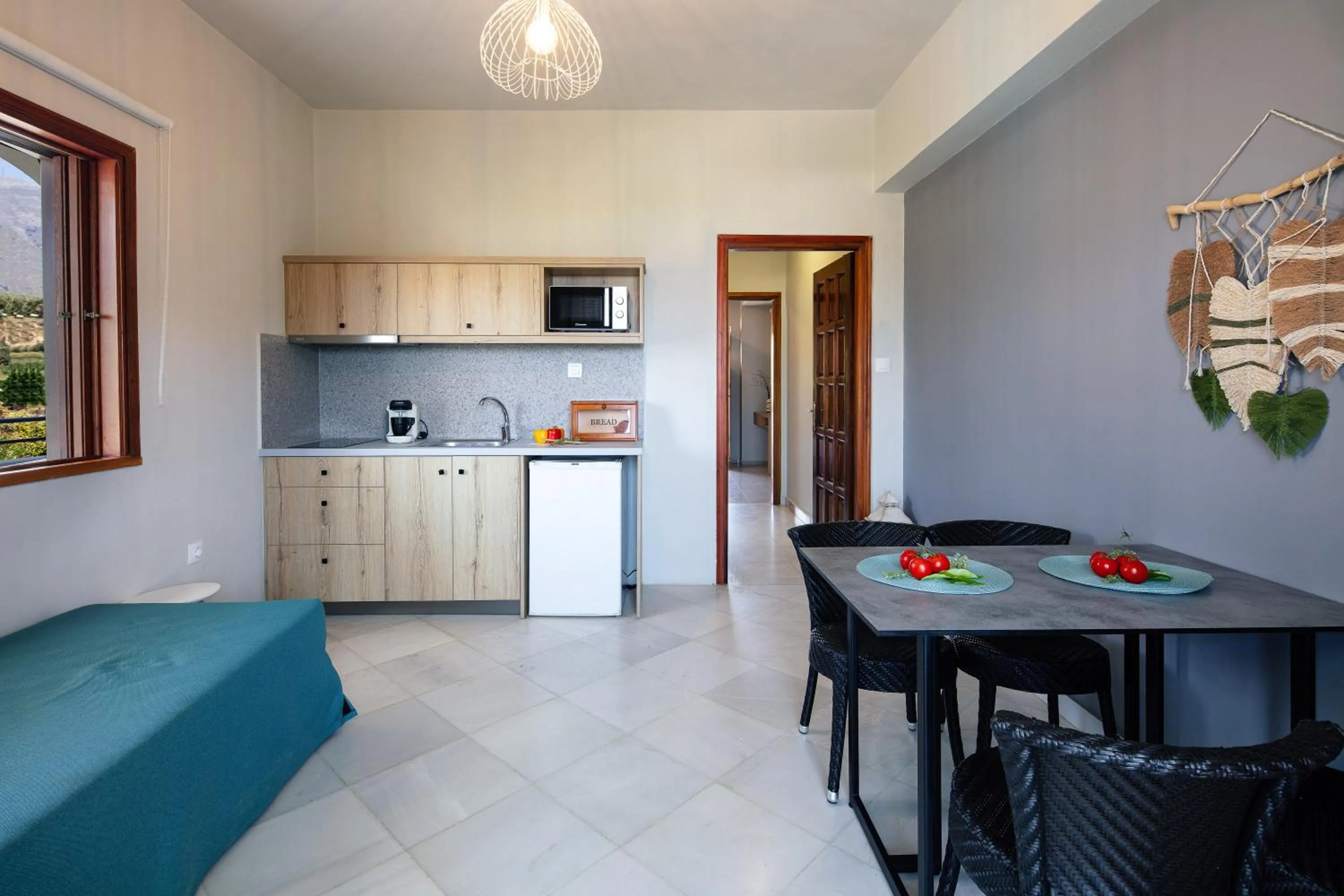 Kitchen or kitchenette in Anthos Apartments