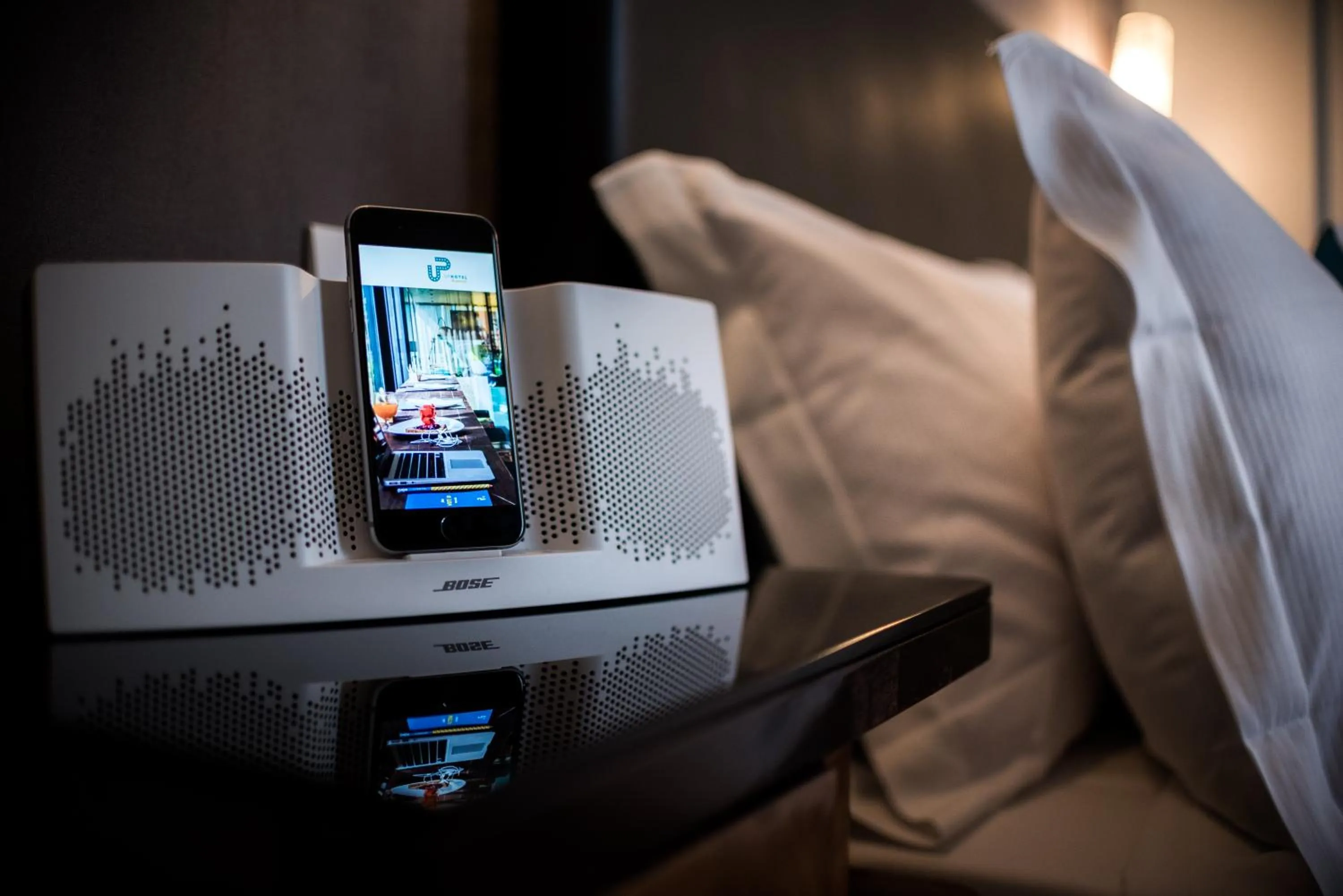 Decorative detail, Bed in Up Hotel