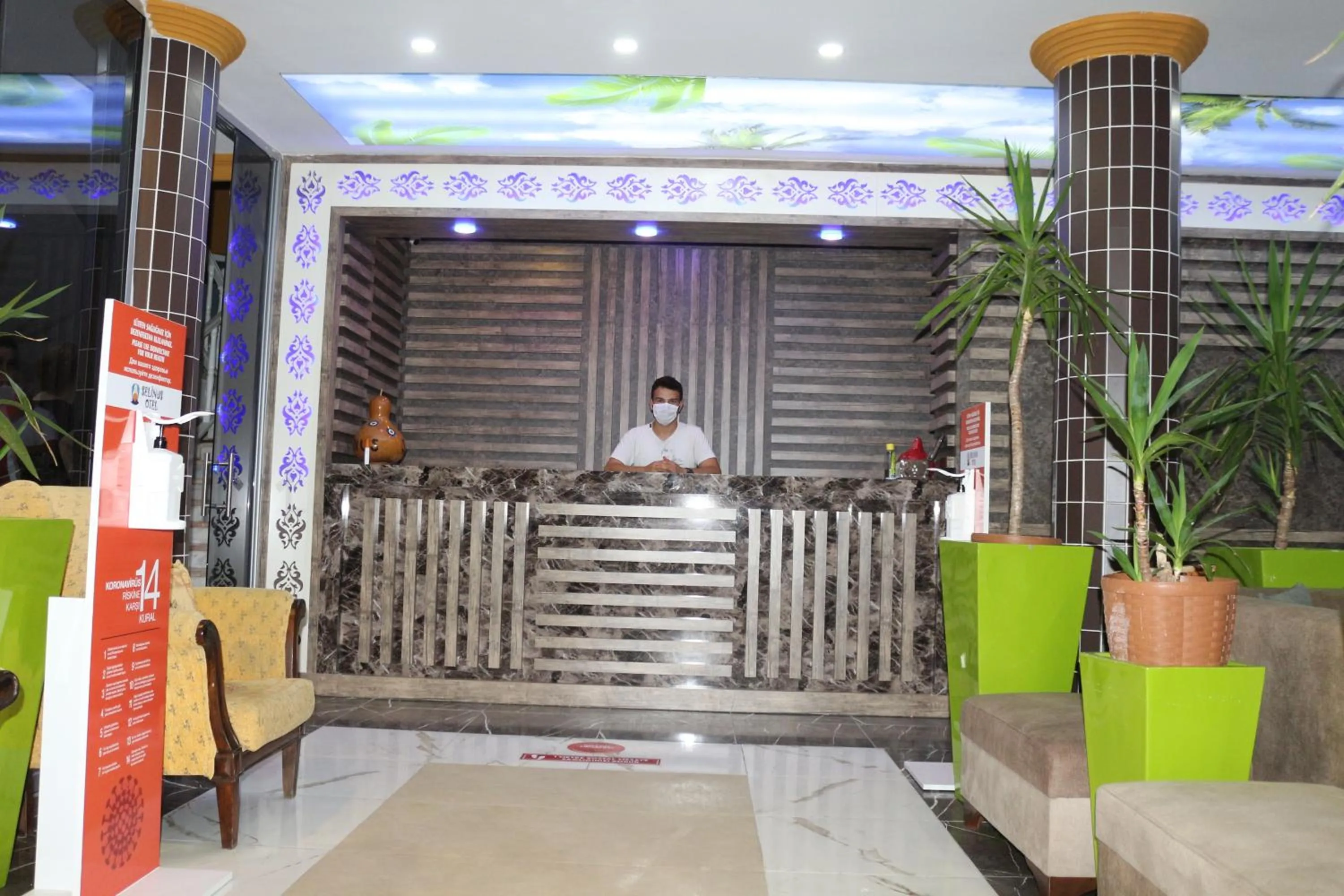 Decorative detail in Selinus Beach Club Hotel