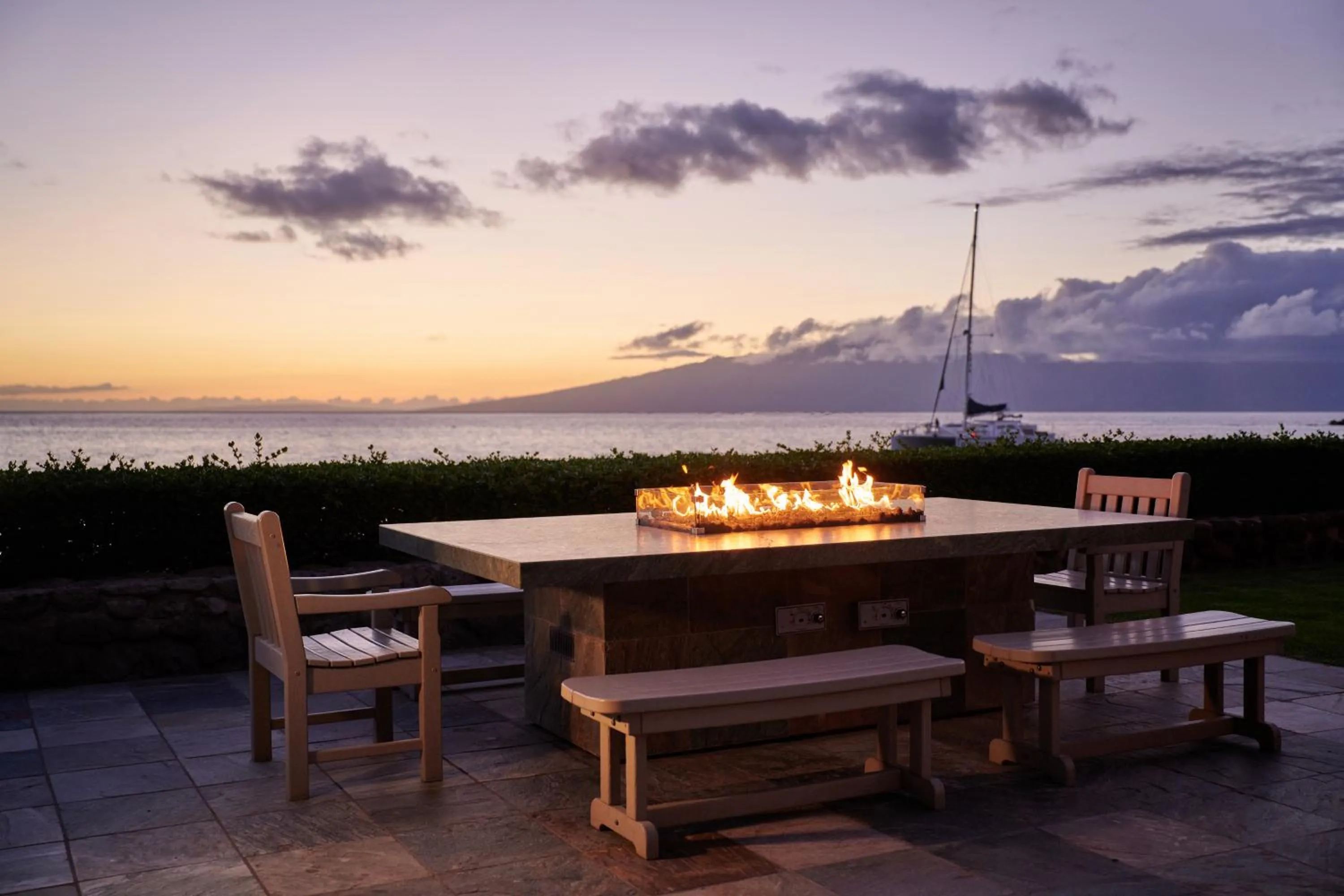 Patio in Aston at The Whaler on Kaanapali Beach