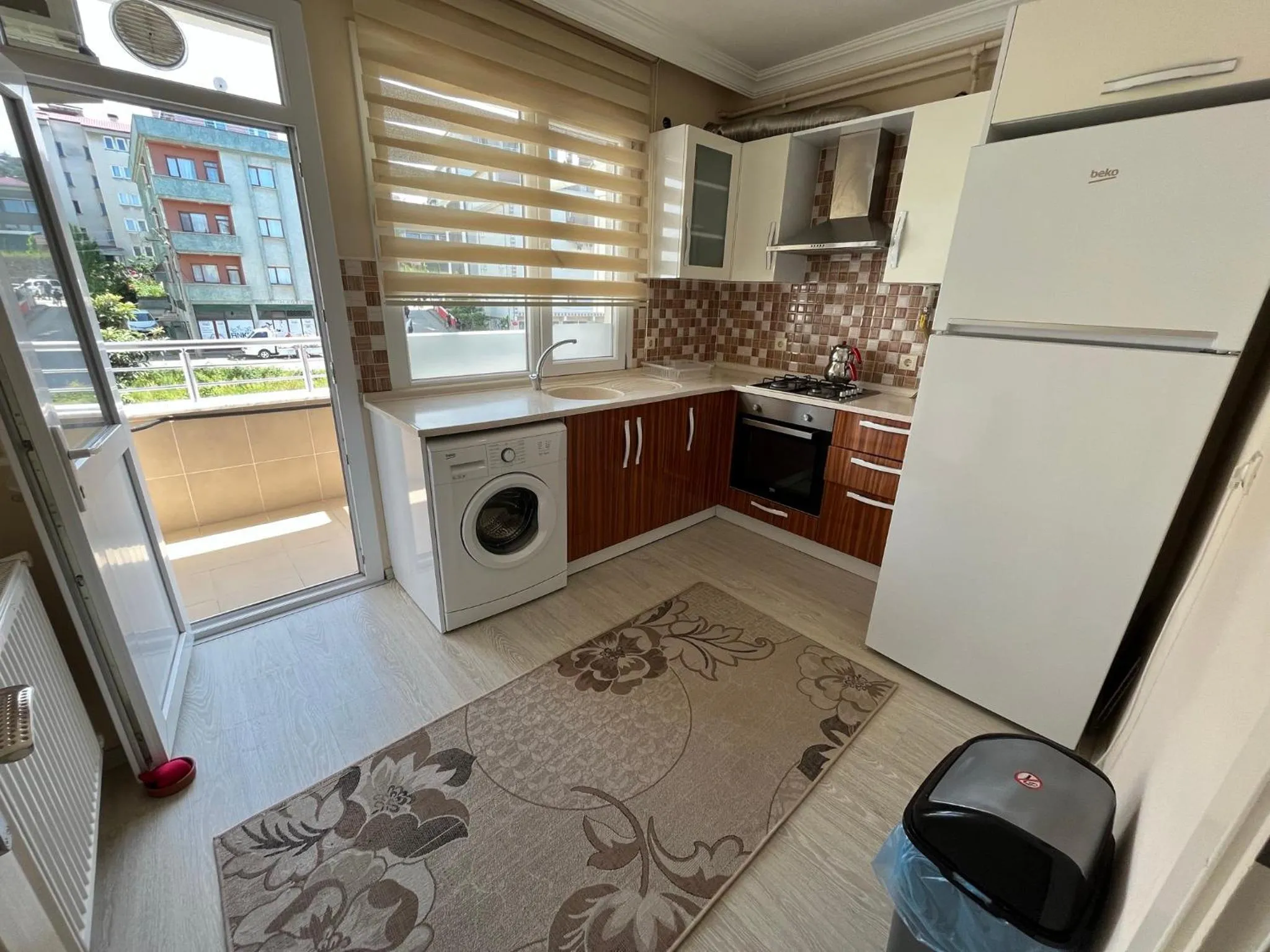 Kitchen or kitchenette in Cerrahpasa Apart Hotel